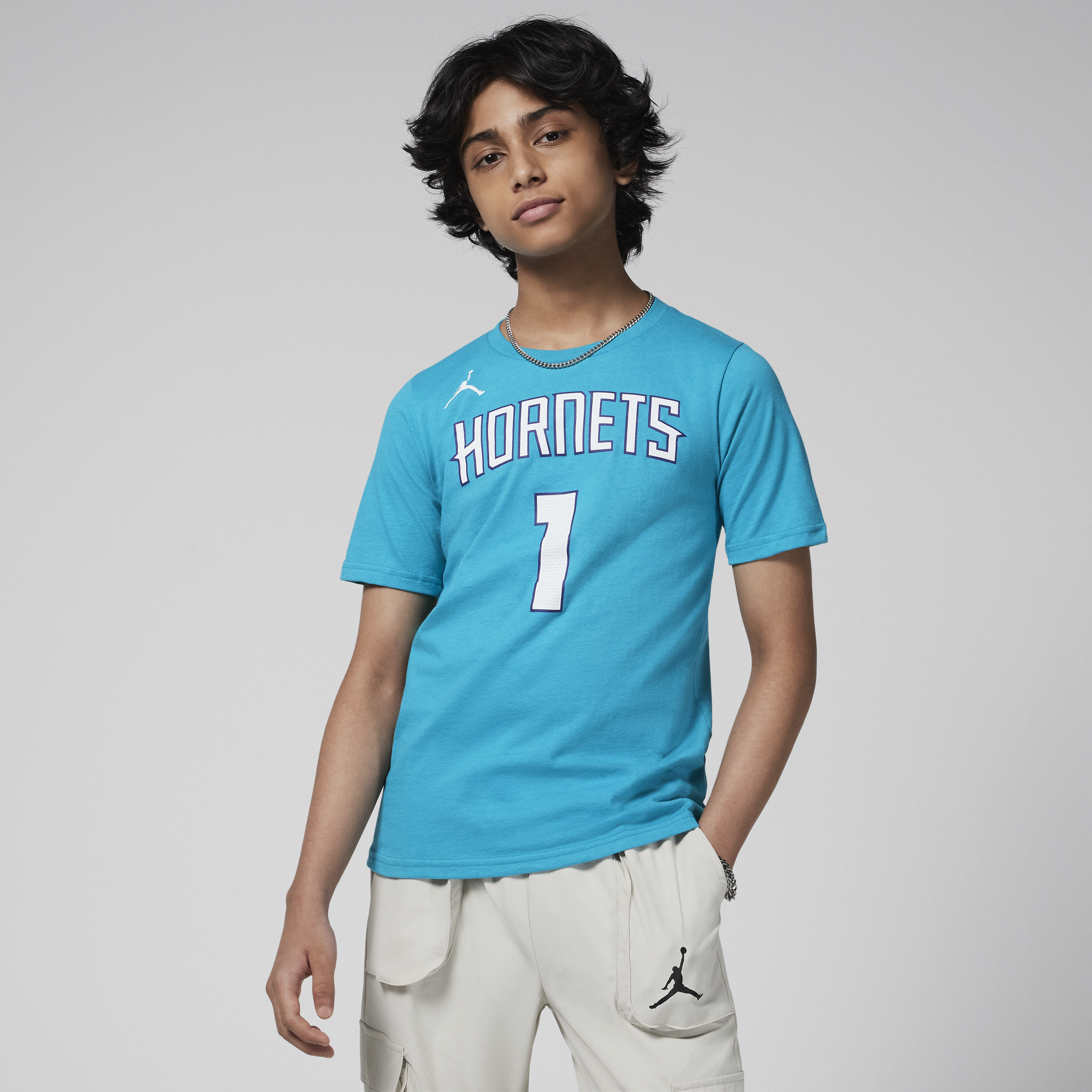 Nike LaMelo Ball Charlotte Hornets  NBA-kindershirt - Blauw