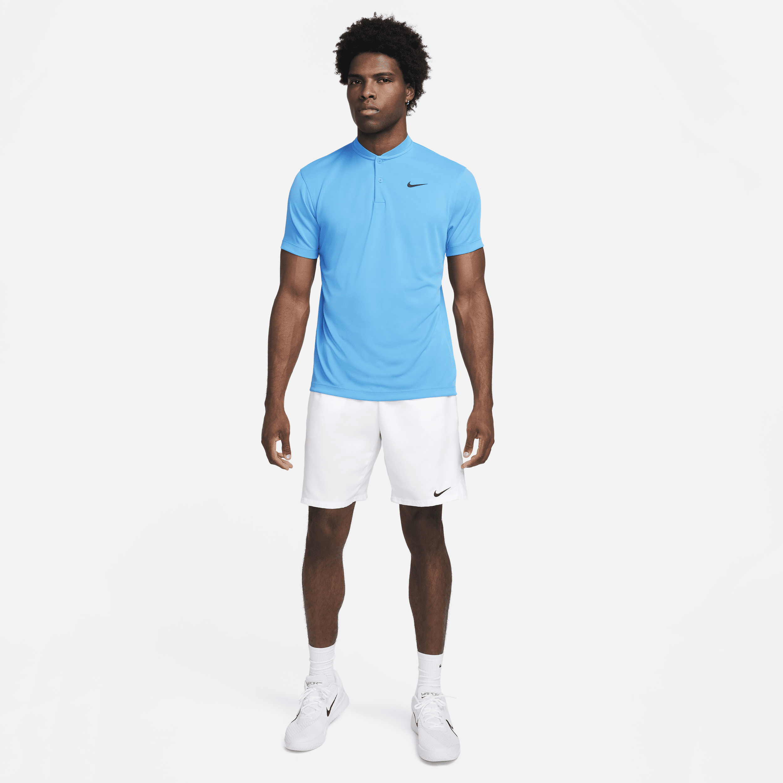 Nike Court Dri-FIT Blade Tennispolo voor heren Blauw