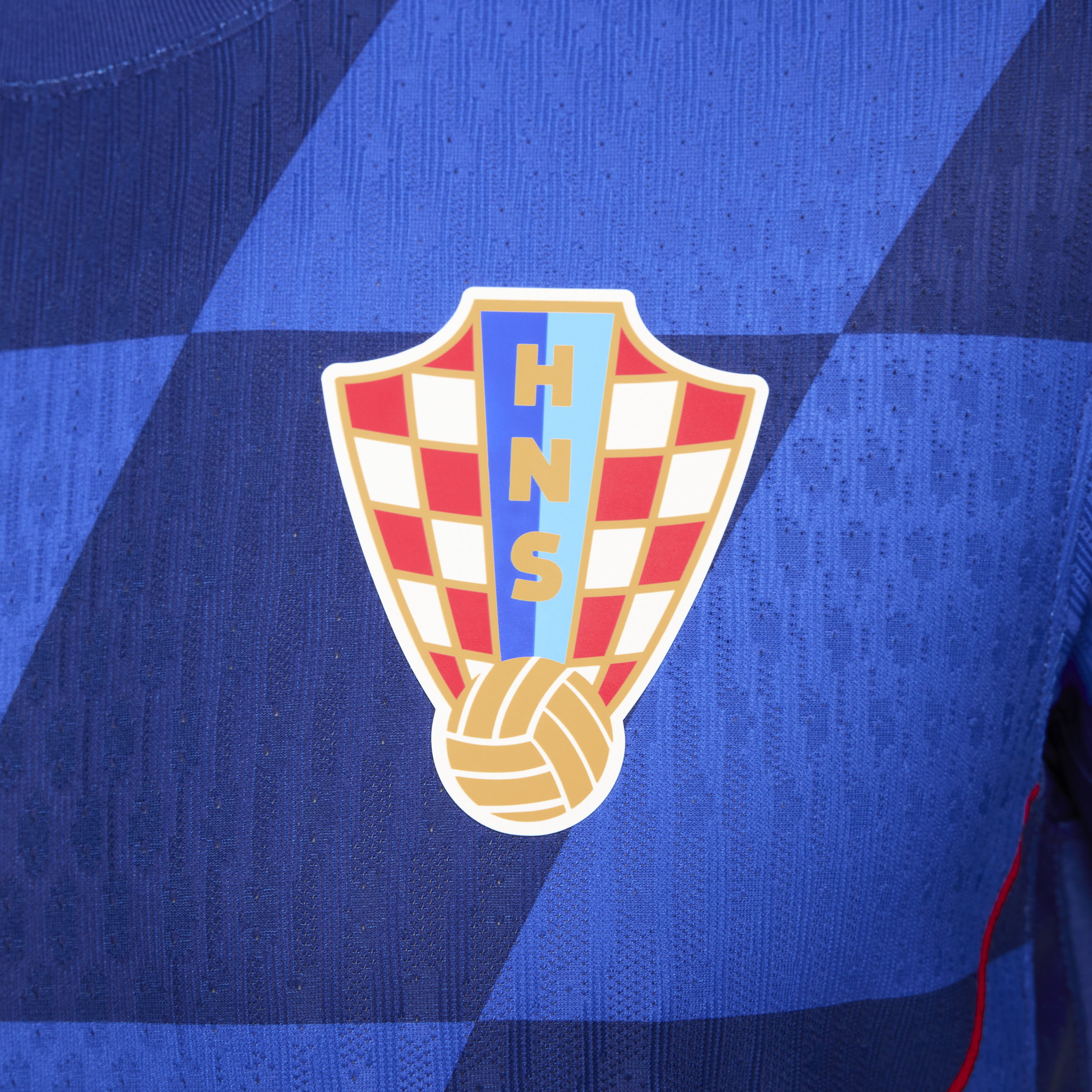 Maillot de foot à manches courtes authentique Nike Dri-FIT ADV Croatie 2024/25 Match Extérieur pour homme - Bleu