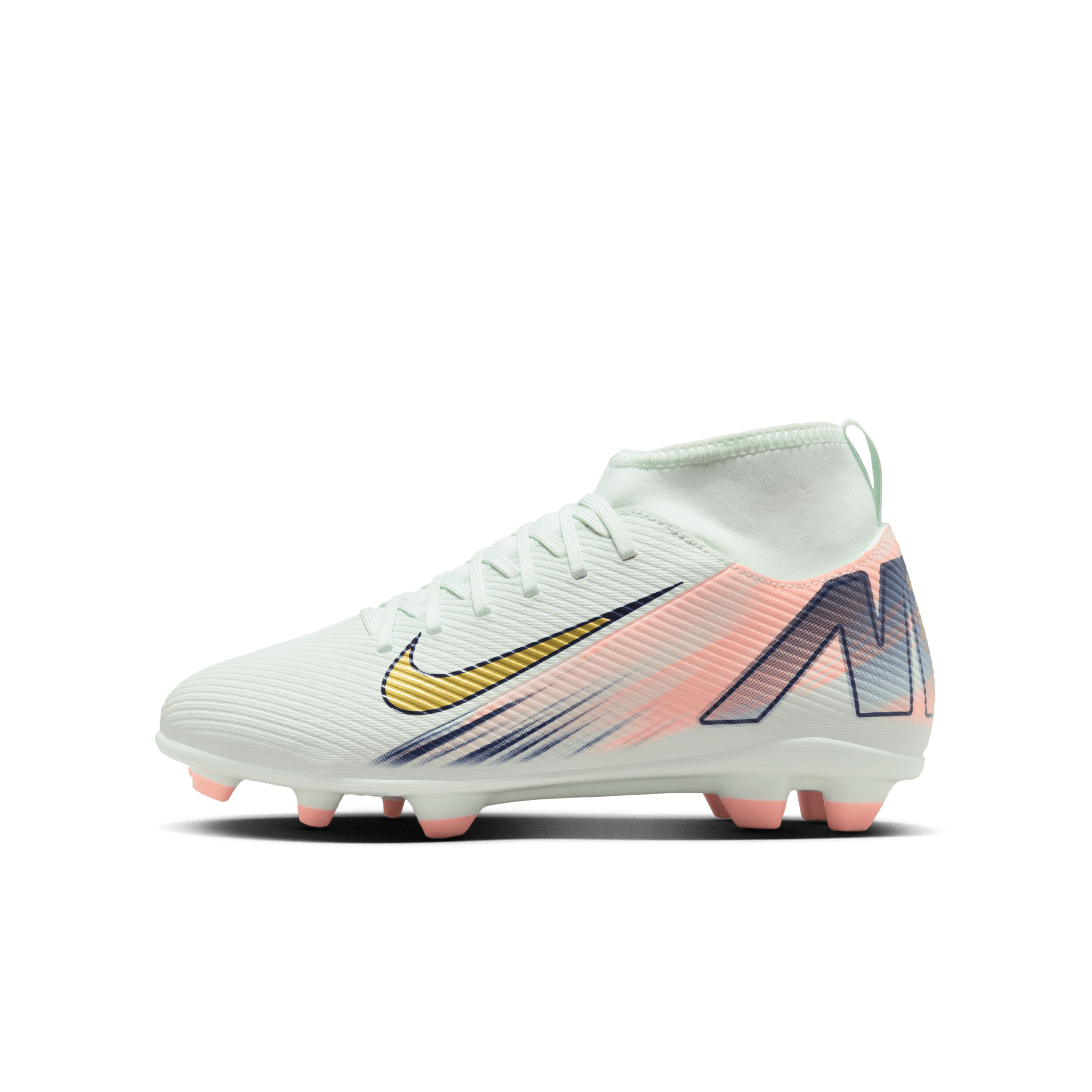 Nike Jr. Superfly 10 Club Mercurial Dream Speed Older Kids' MG High-Top Football Boot - Green