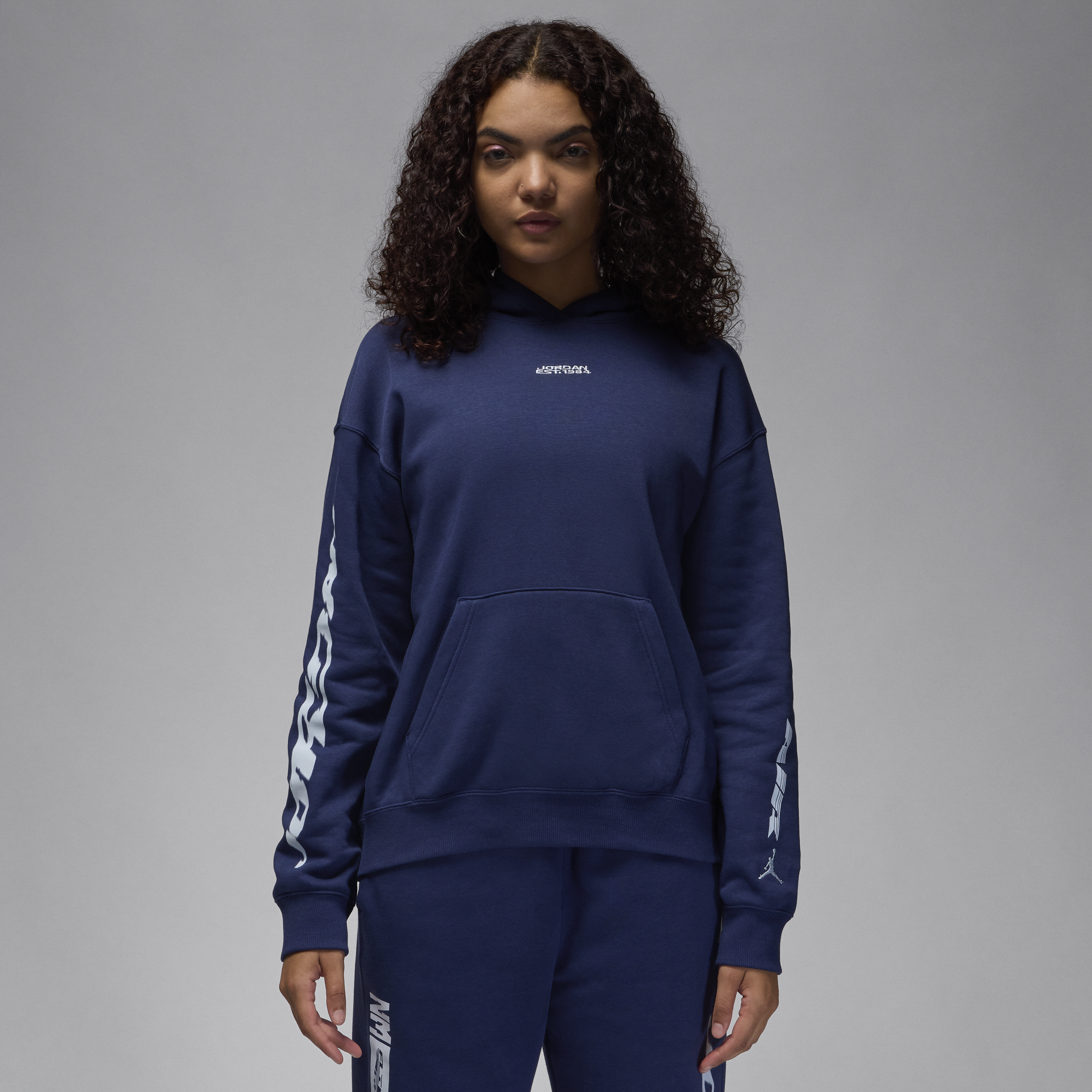 Sweat à capuche Jordan Brooklyn Fleece pour femme - Bleu