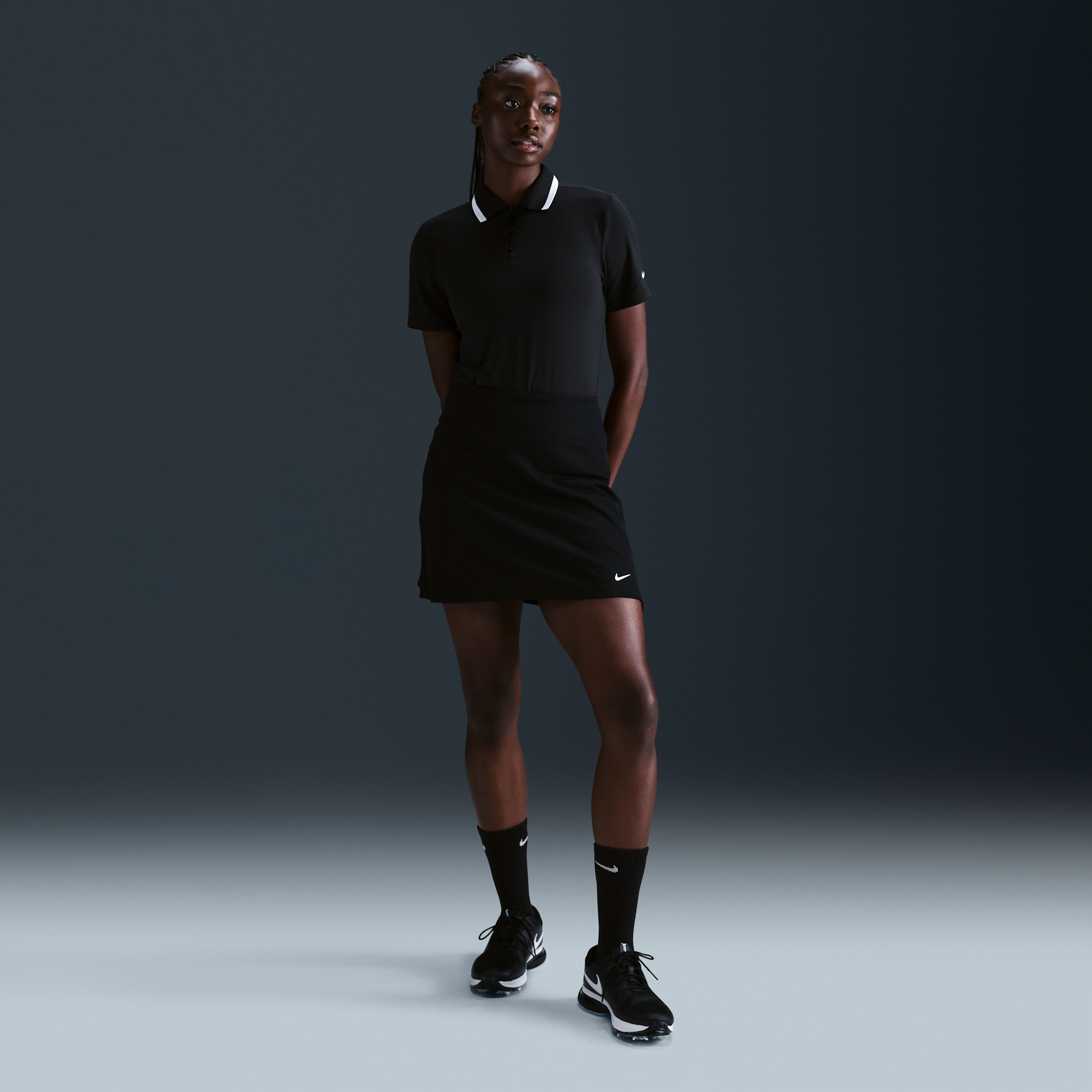Thumbnail - Nike Tour Dri-FIT ADV-Golfrock für Damen - Schwarz