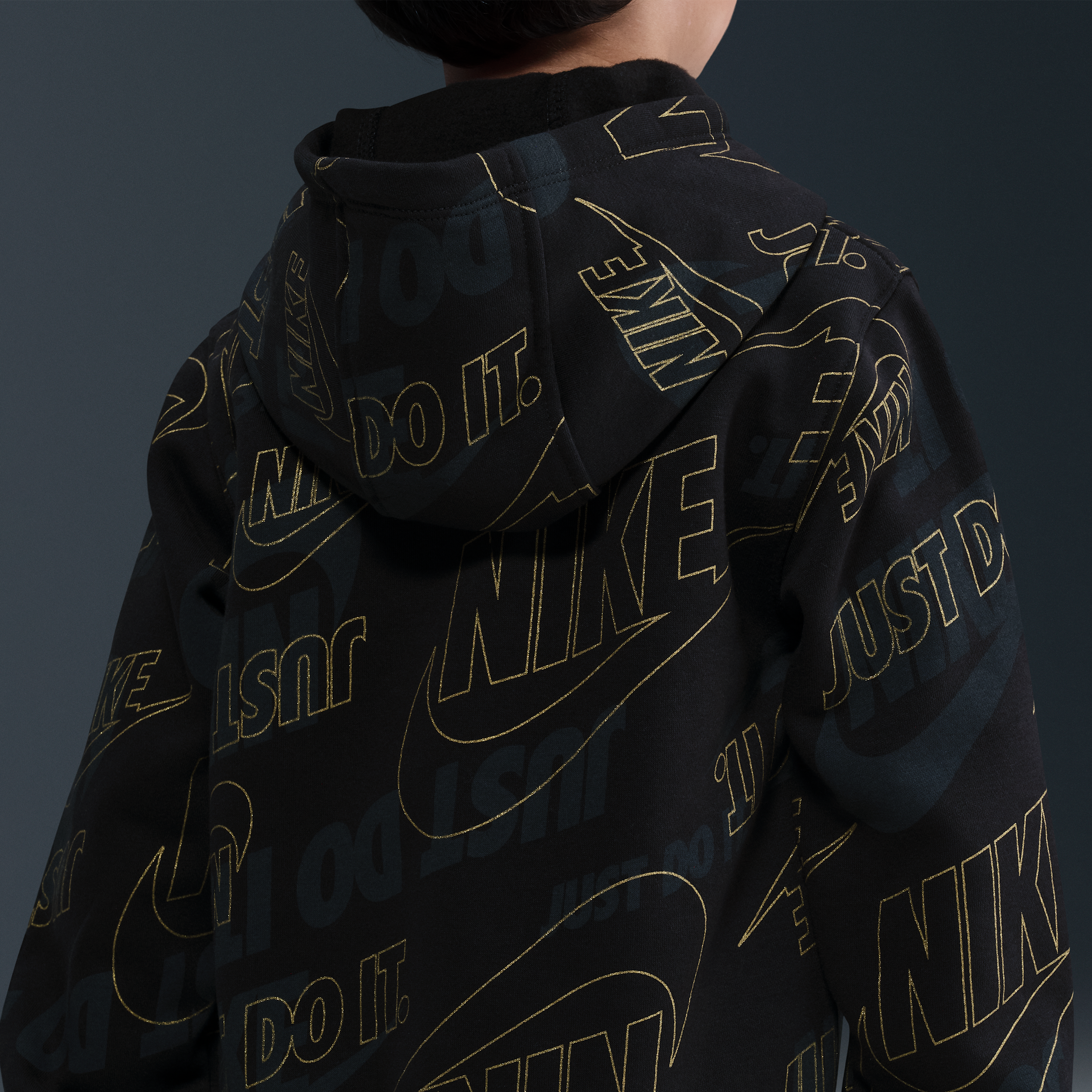 Thumbnail - Nike Glow With Me 2-teiliges Set aus leichtem Fleece (jüngere Kinder) - Schwarz