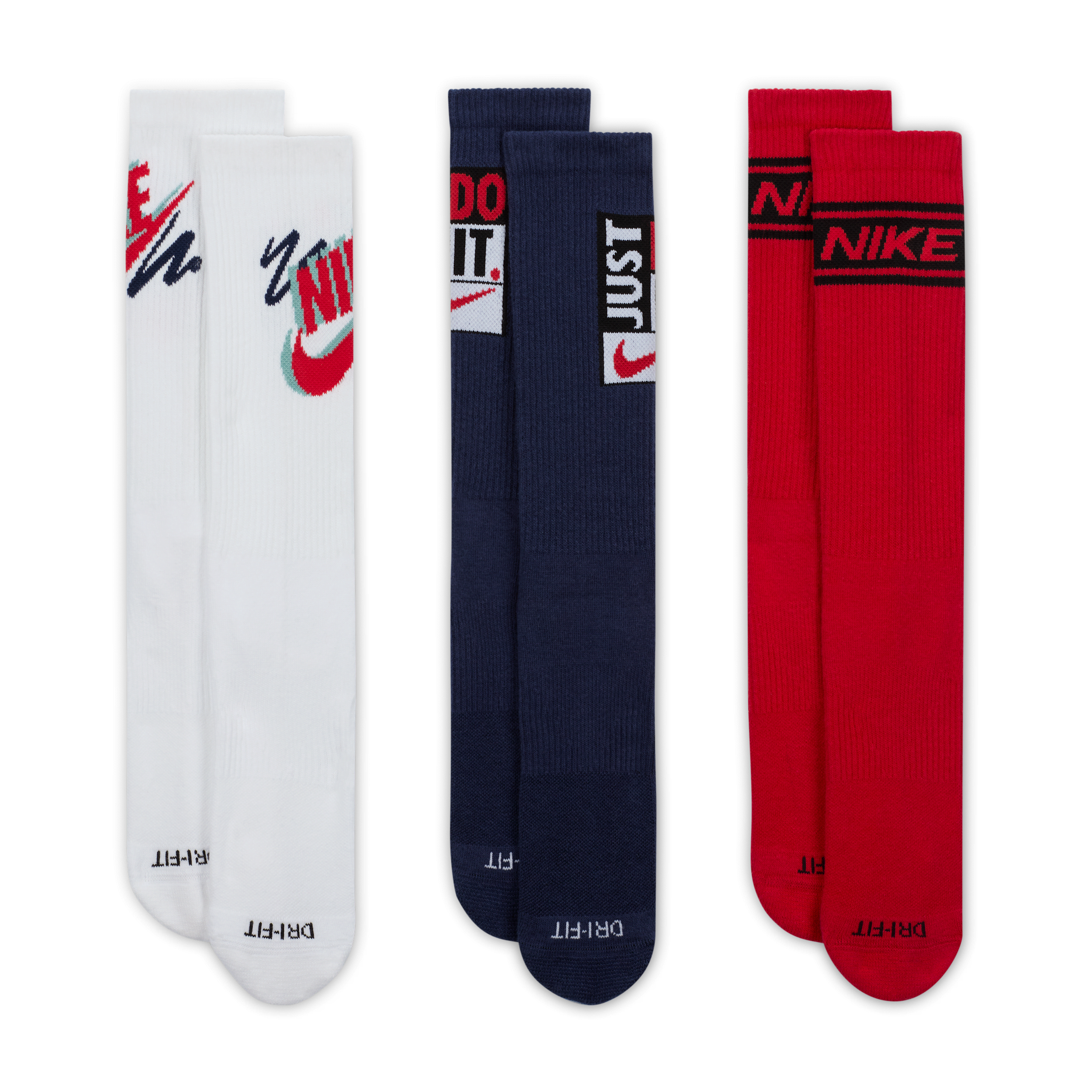 Thumbnail - Nike Everyday Plus Crew-Socken (3 Paar) - Multi-Color