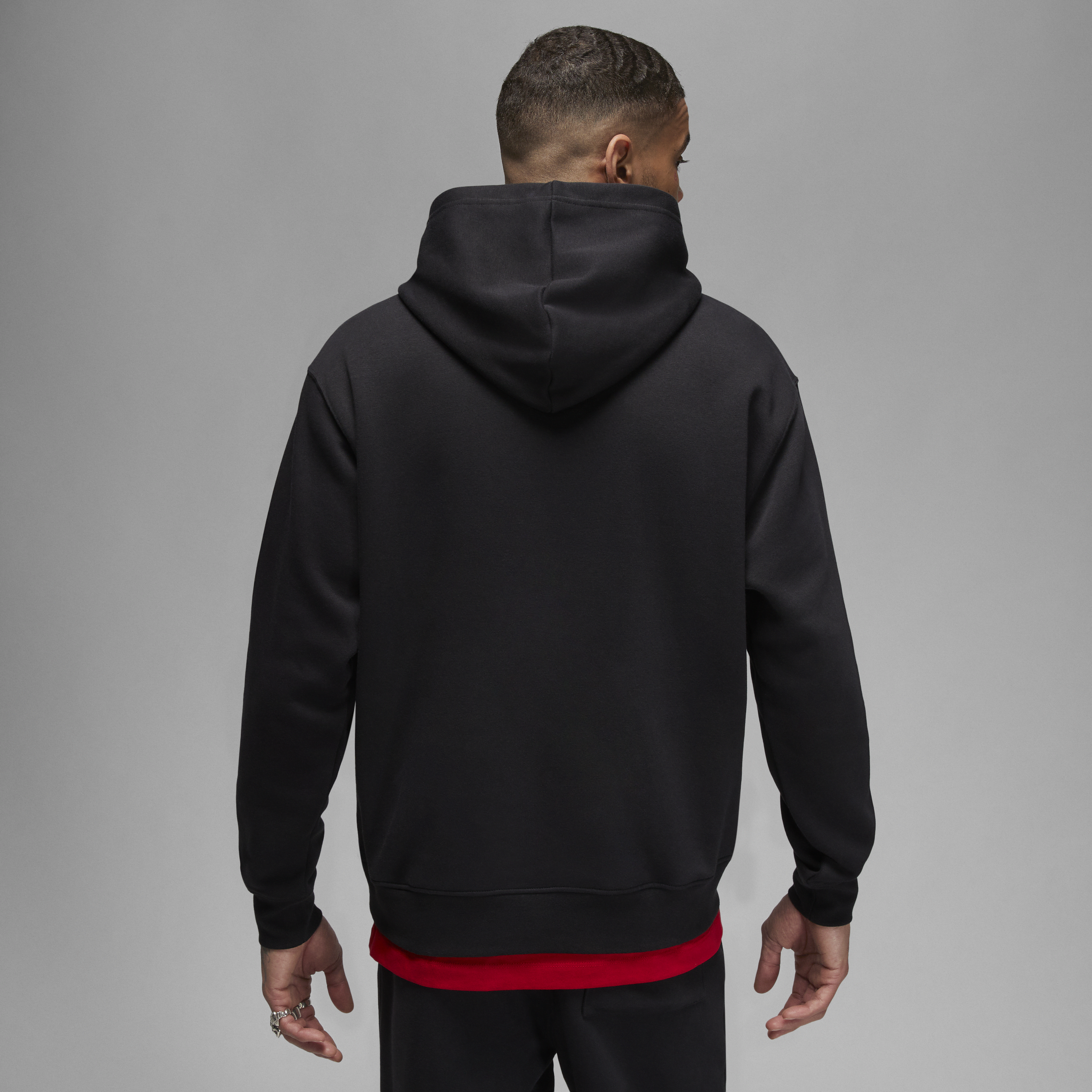 Sweat à capuche imprimé Jordan Brooklyn Fleece pour homme - Noir