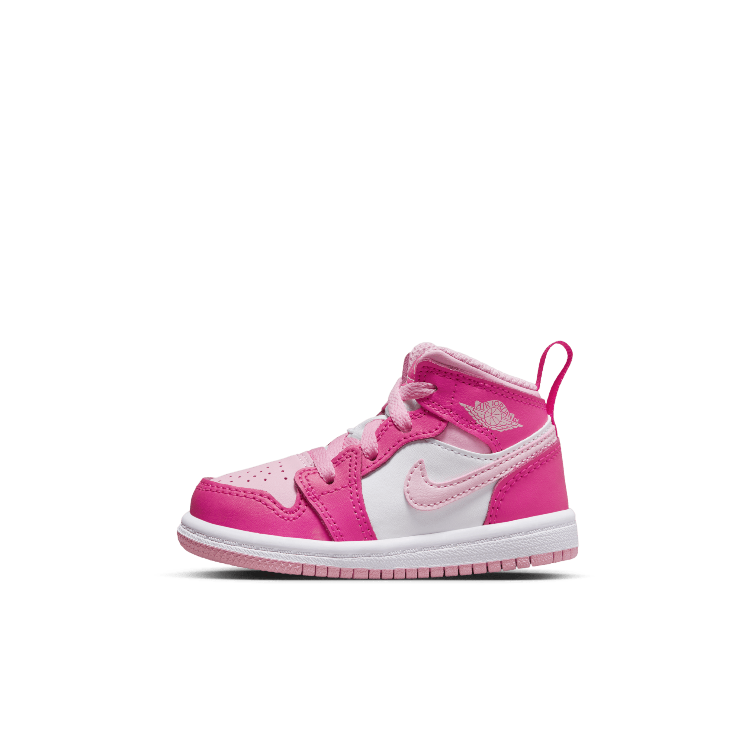 Jordan 1 Mid Schuh für Babys und Kleinkinder – Weiß