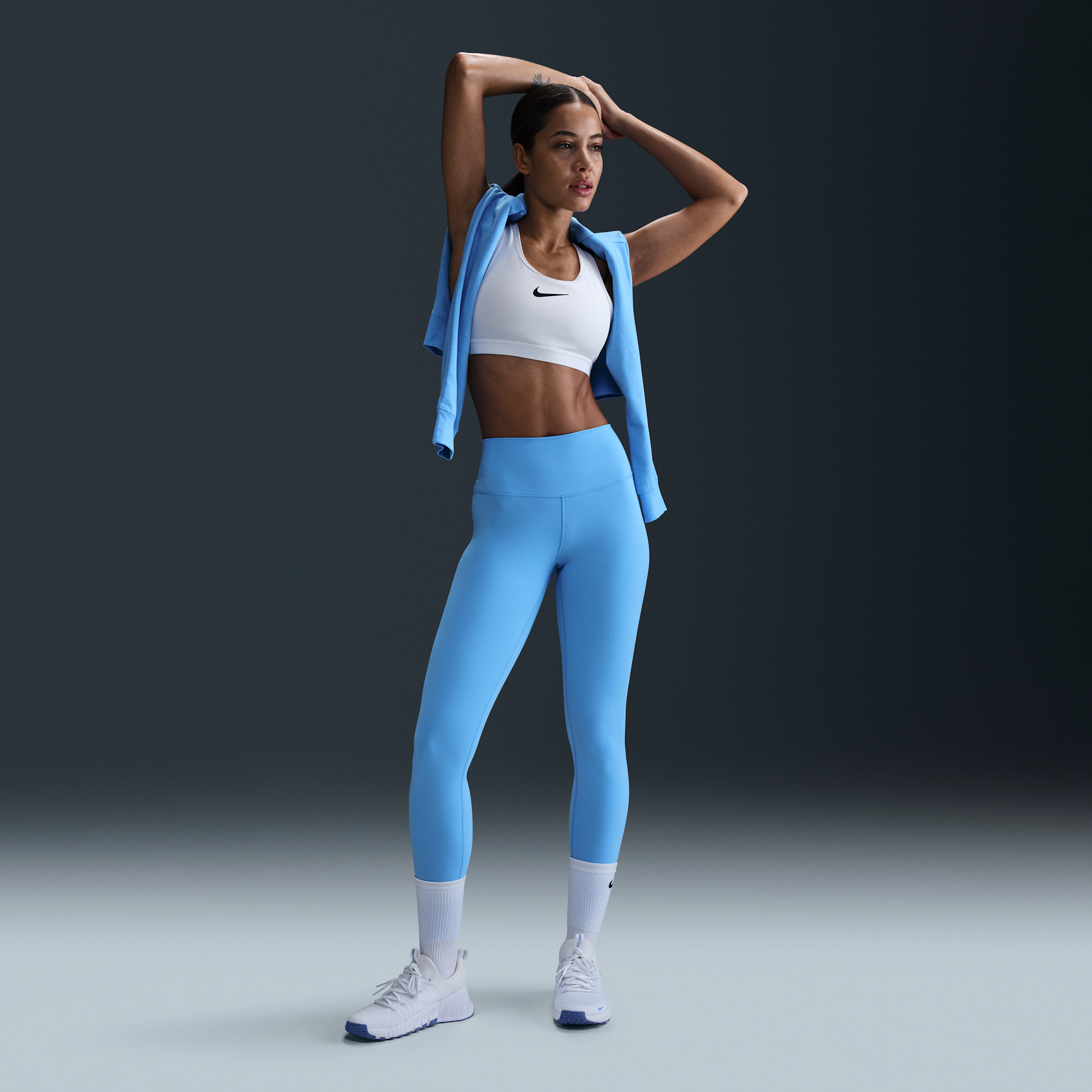 legging-long-taille-haute-nike-one-pour-femme-bleu-nike-store-40187167991