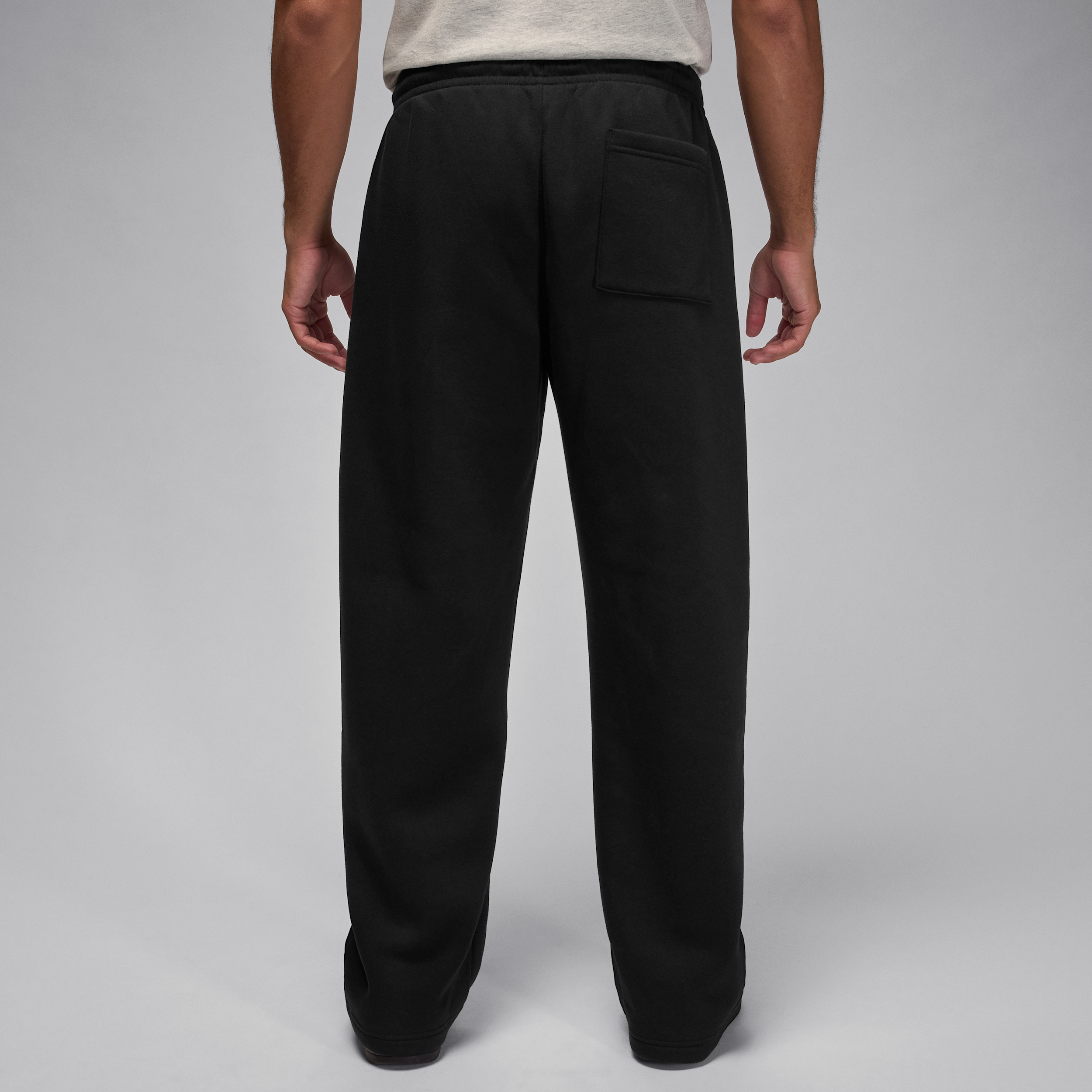 Thumbnail - Jordan Brooklyn Fleece Oversize-Hose mit offenem Saum (Herren) - Schwarz