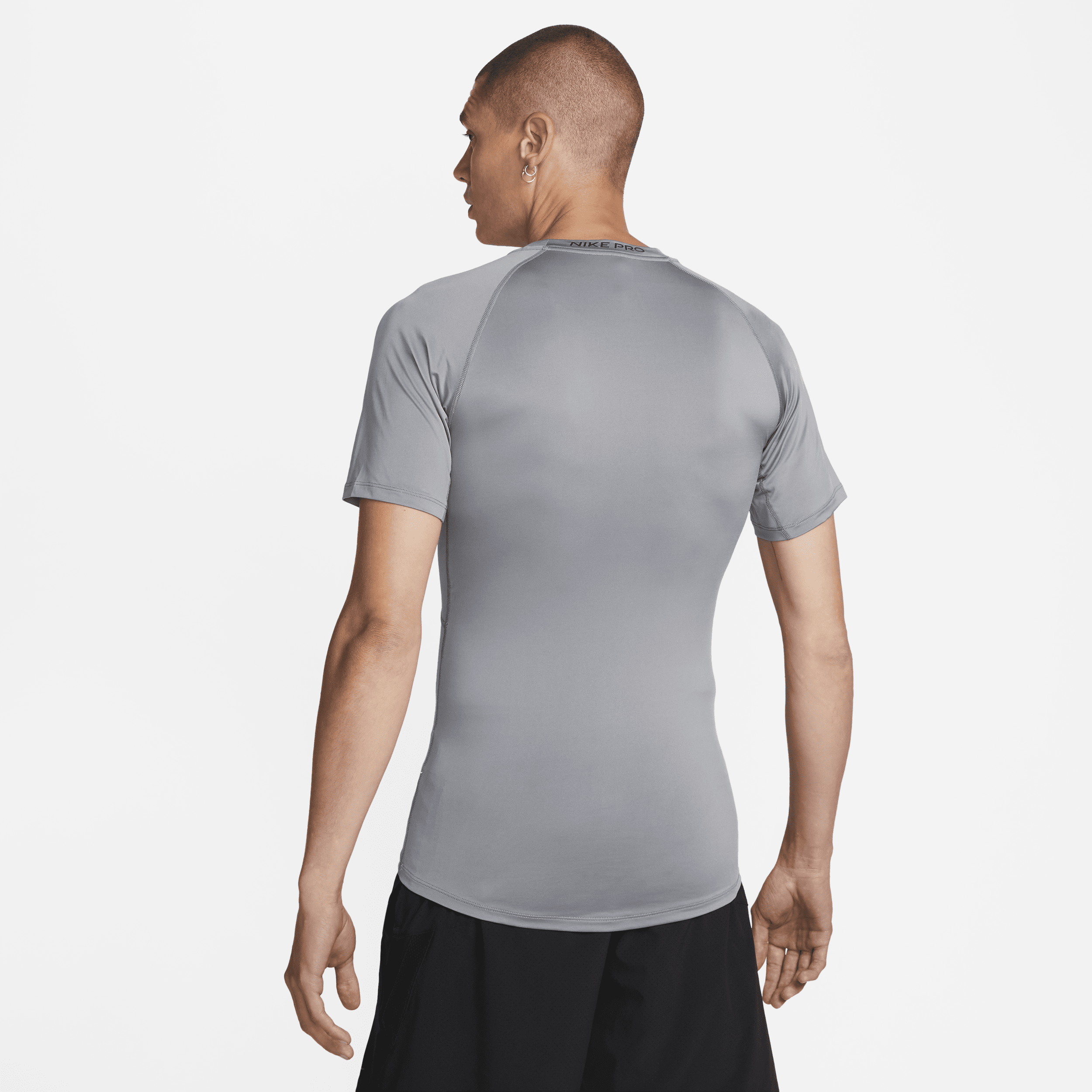 Haut de fitness ajusté à manches courtes Nike Pro Dri-FIT pour homme - Gris