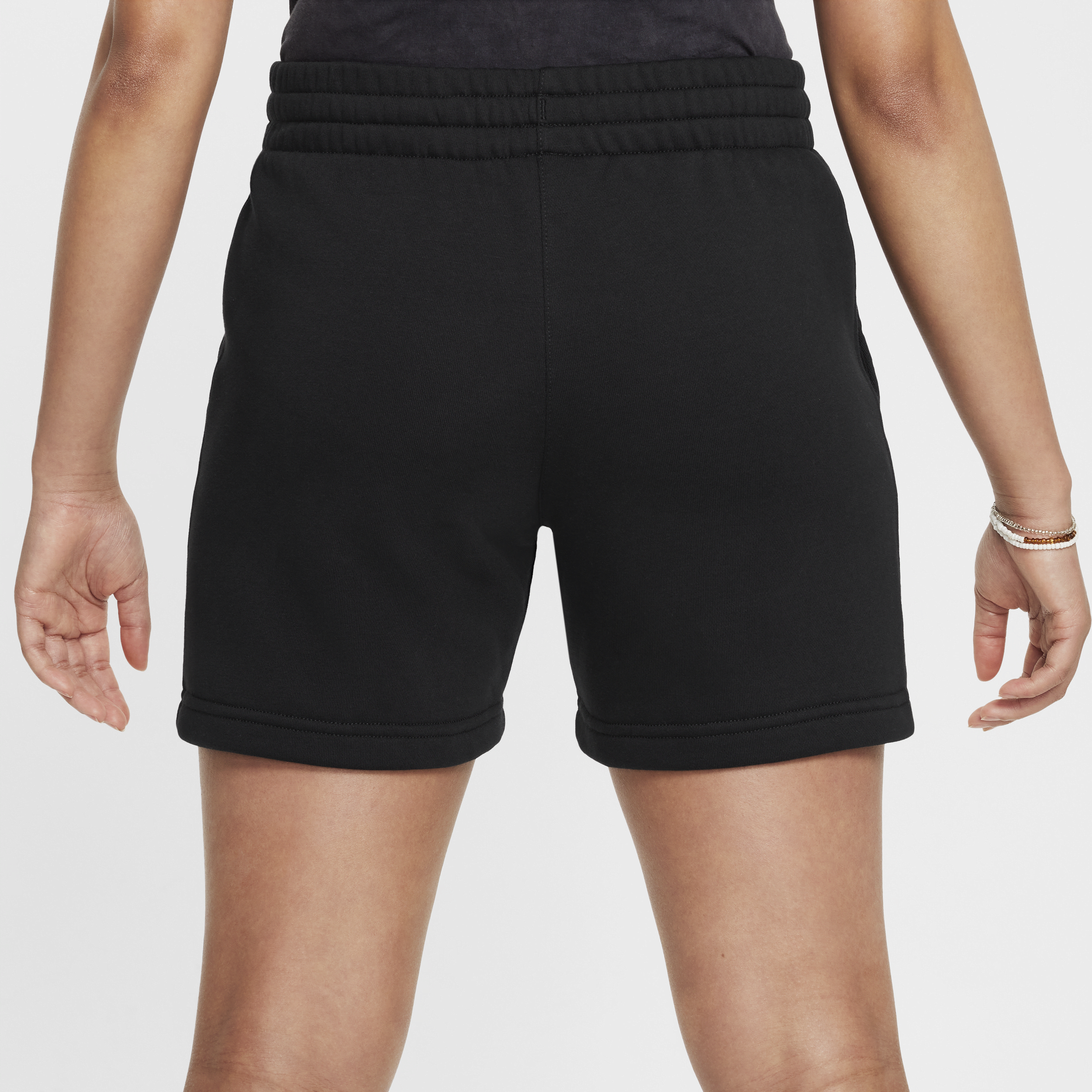 Thumbnail - Nike Sportswear Club French-Terry-Shorts (12,5 cm) für ältere Kinder (Mädchen) - Schwarz
