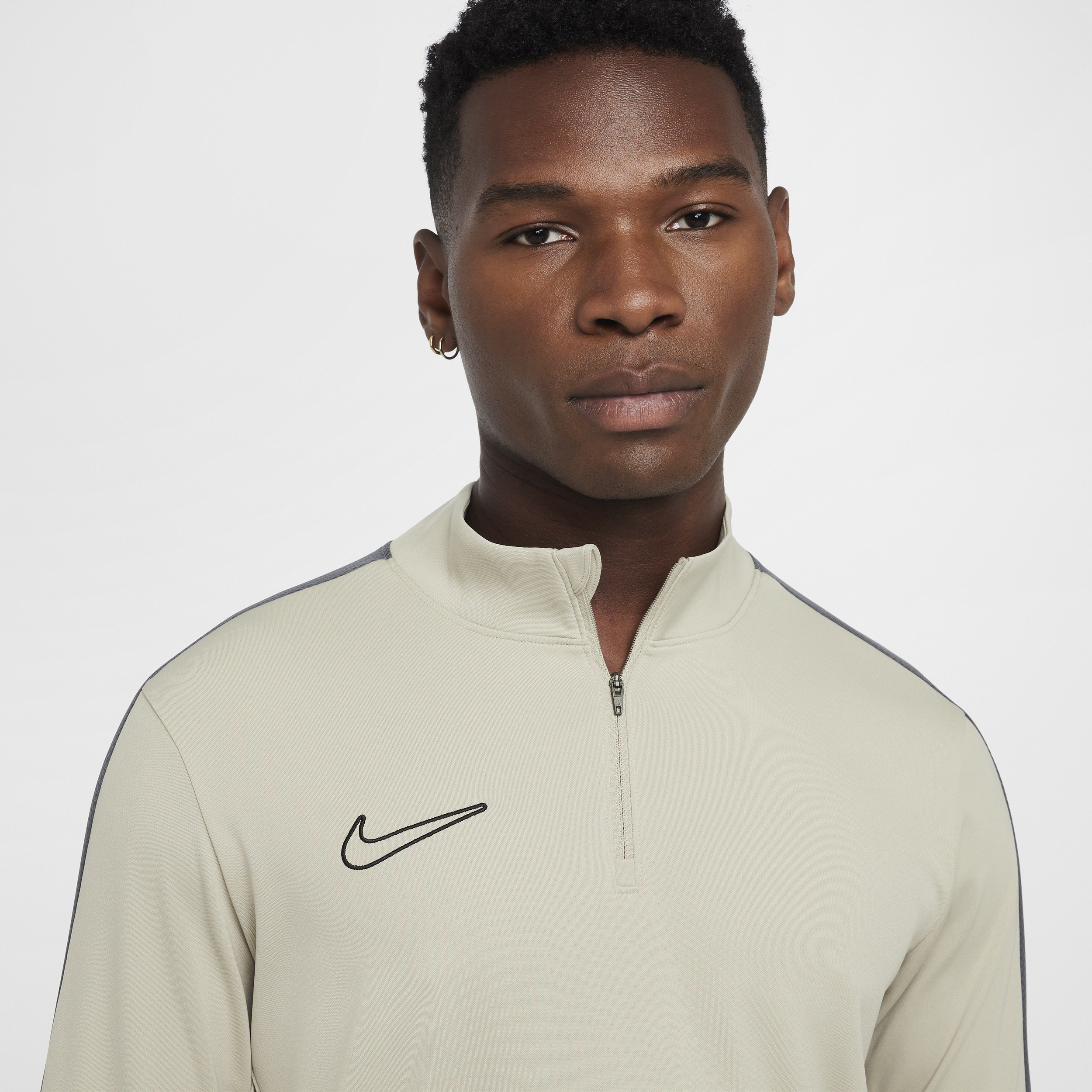 Haut de foot à demi-zip Dri-FIT Nike Academy pour homme - Marron