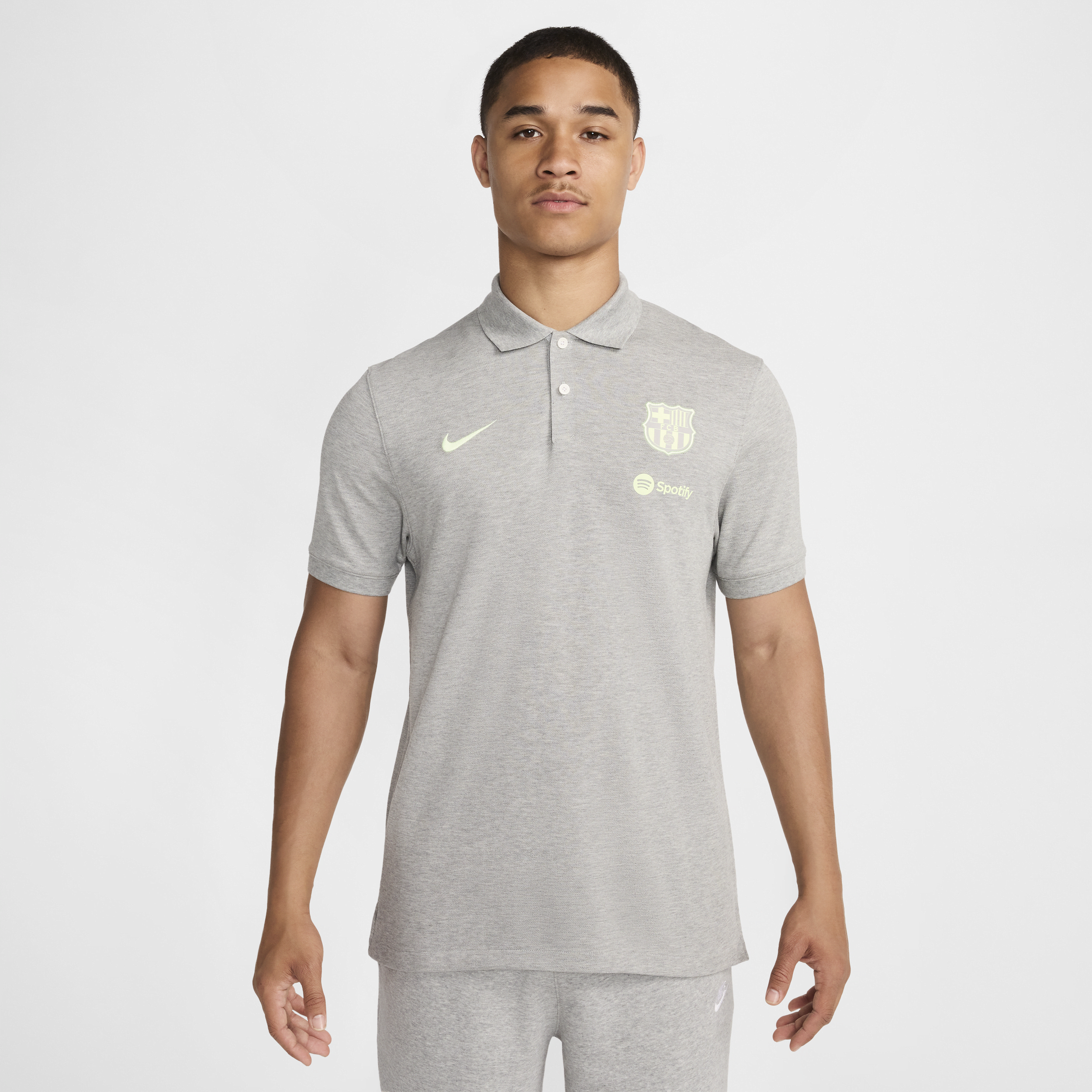 Polo de foot Nike Dri-FIT FC Barcelona The Nike Polo pour homme - Gris