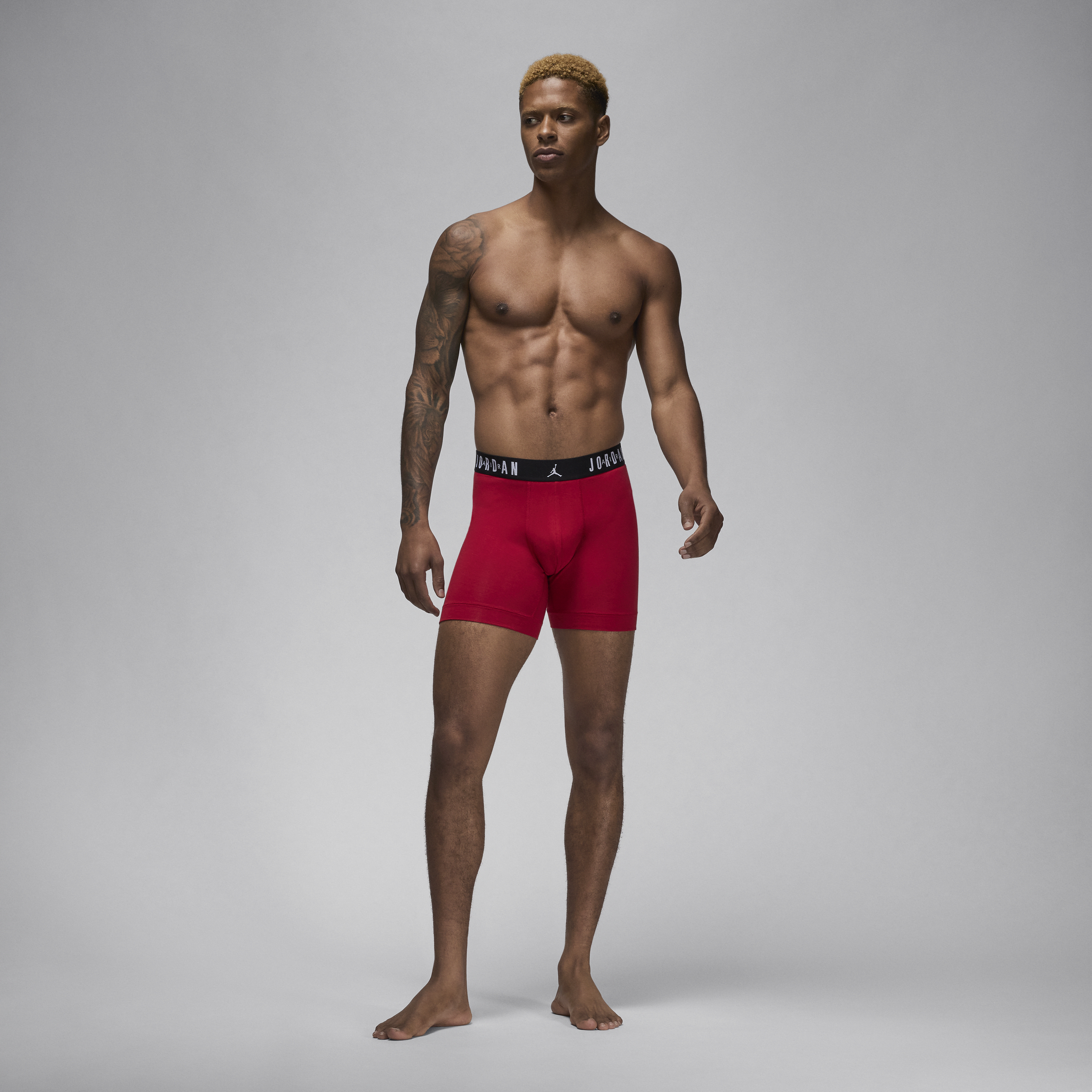 Jordan Flight Cotton boxershorts voor heren (3 stuks) Rood