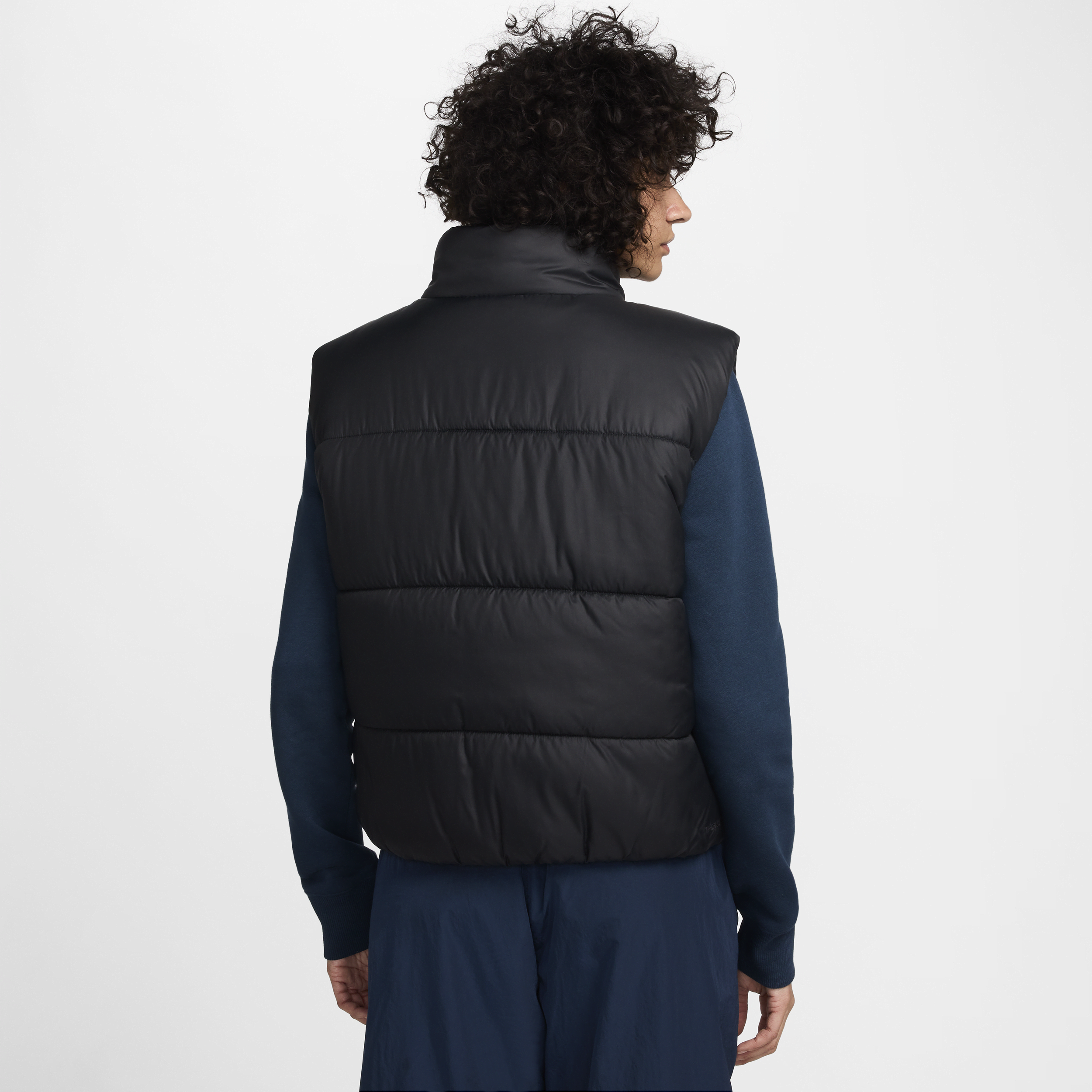 Veste sans manches ample Therma-FIT Nike Sportswear Classic Puffer pour femme - Noir