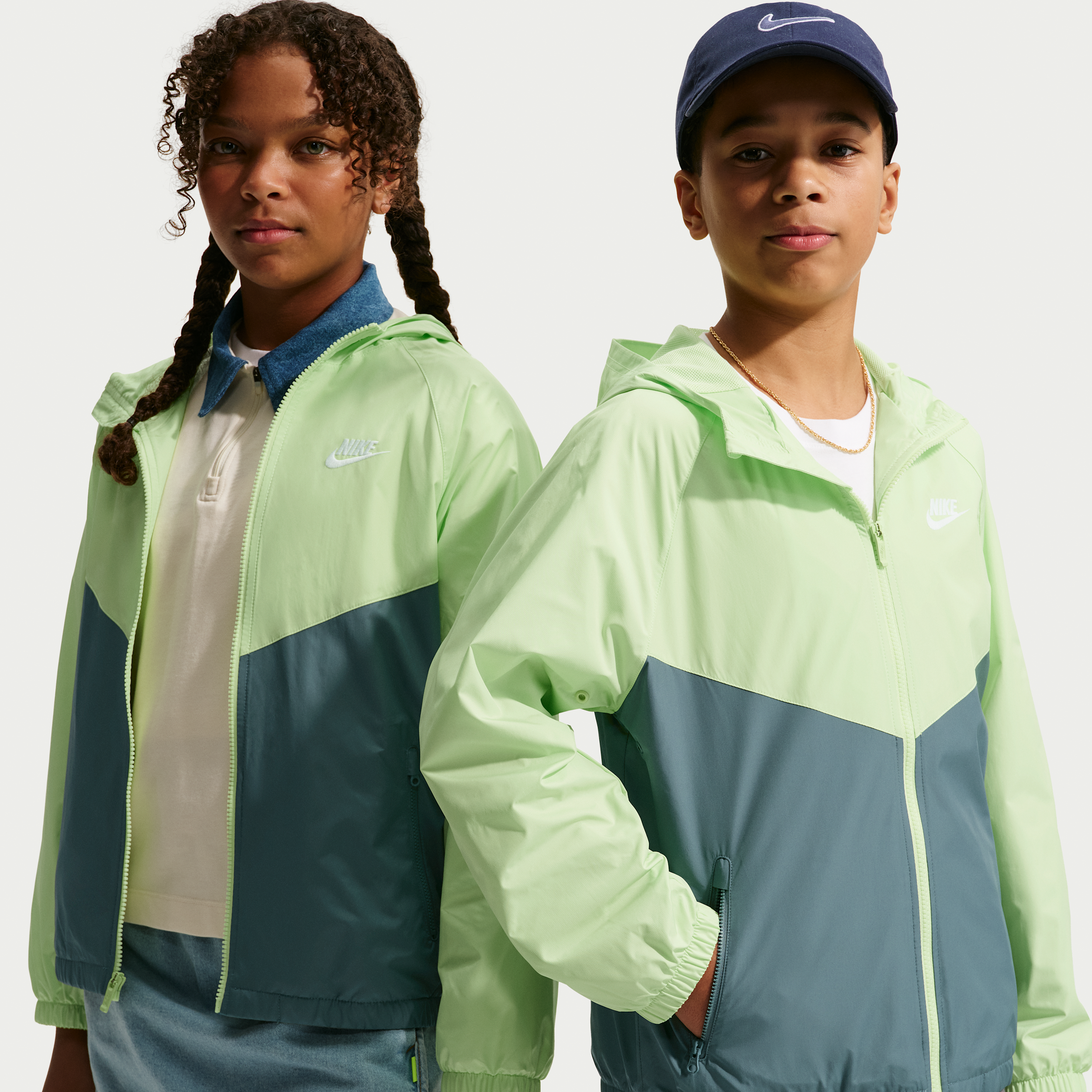Giacca con cappuccio Repel Nike Windrunner – Ragazzo/a - Verde
