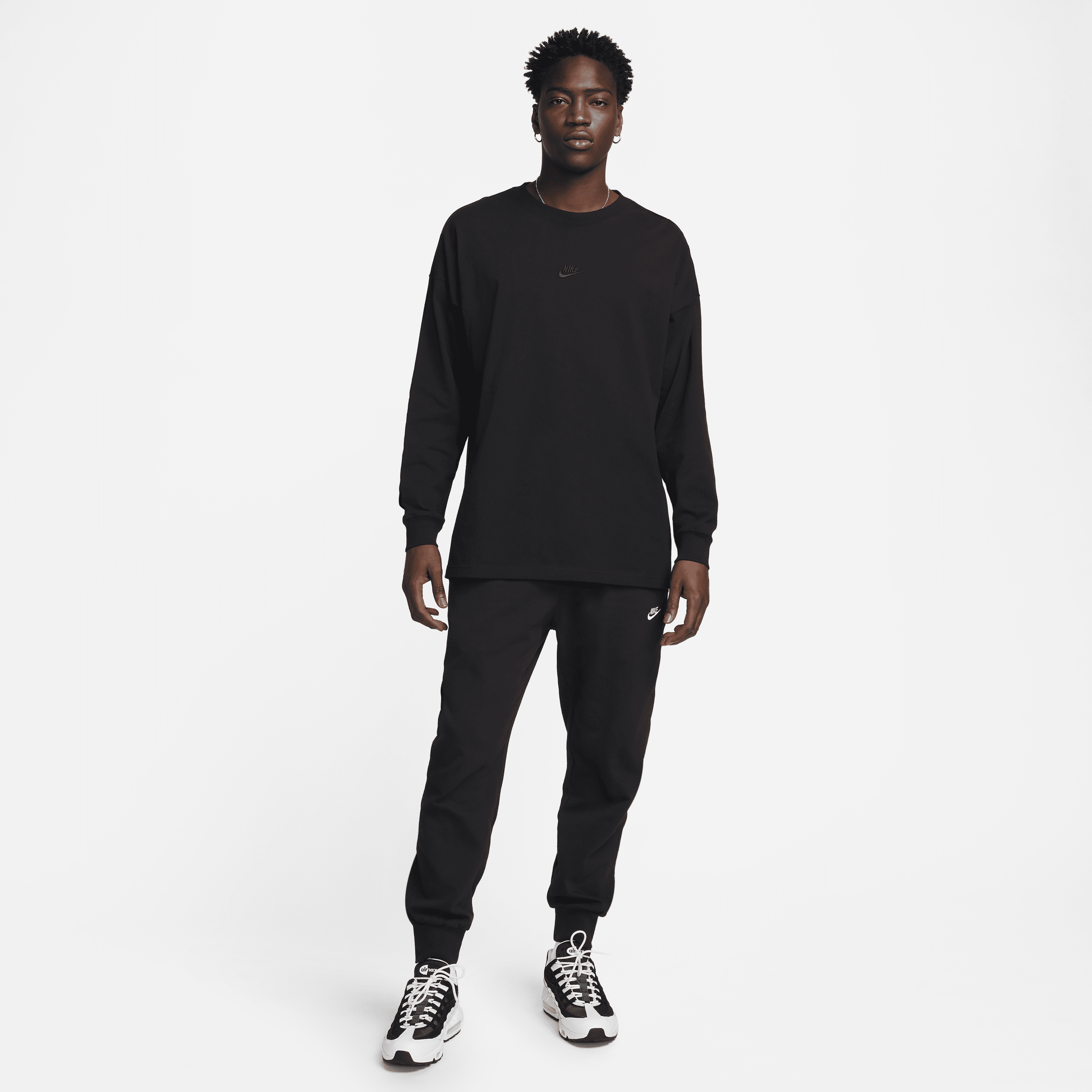 Nike Club knit joggingbroek voor heren Zwart