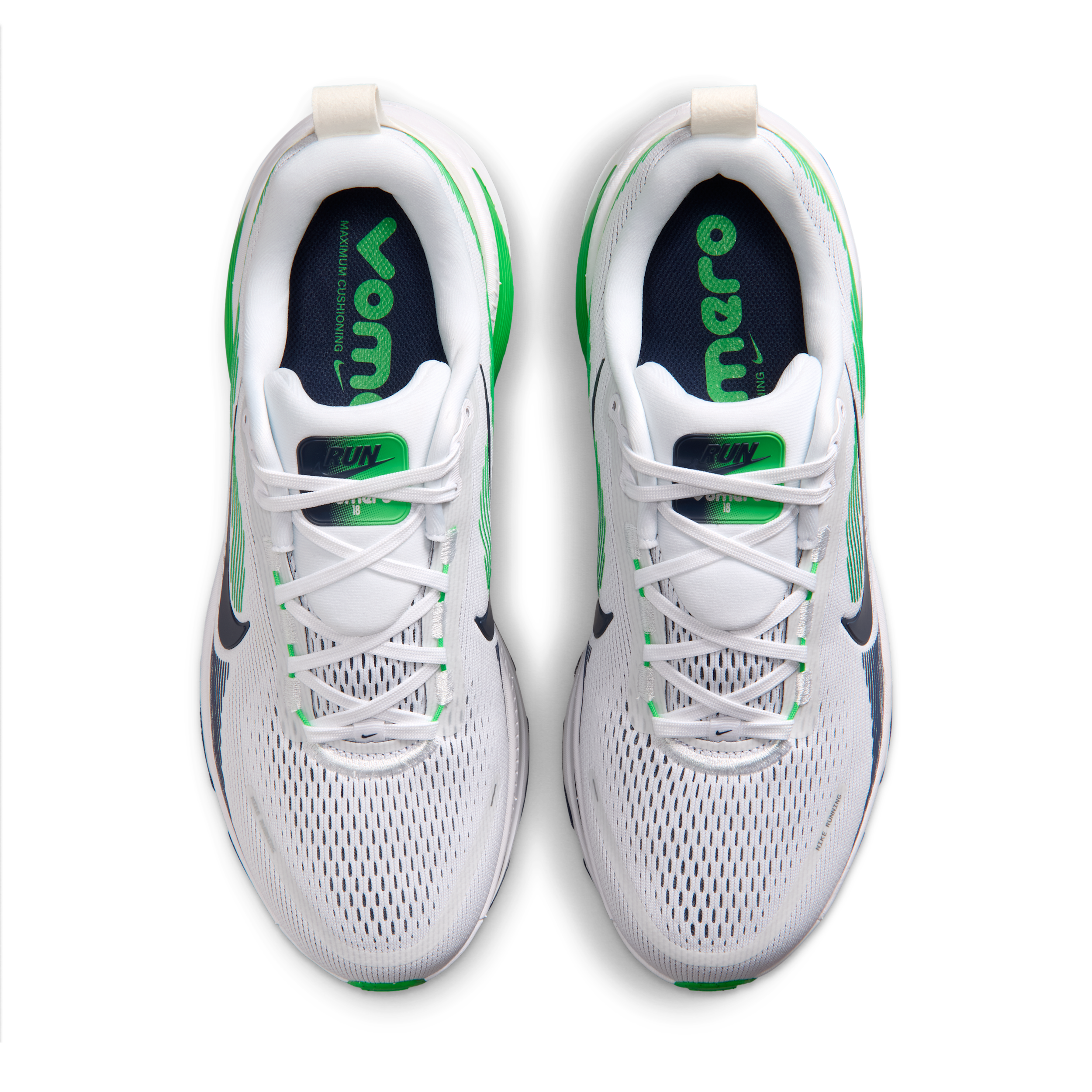 Nike Vomero 18 White / Green Spark, vue 4