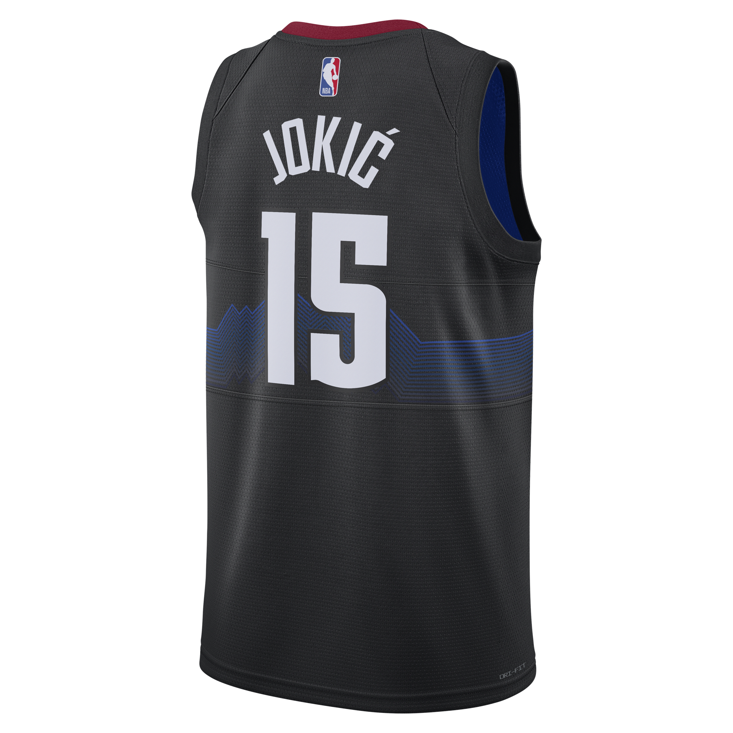 Nike Nikola Jokic Denver Nuggets City Edition 2023 24 Dri-FIT Swingman NBA-jersey voor heren Zwart