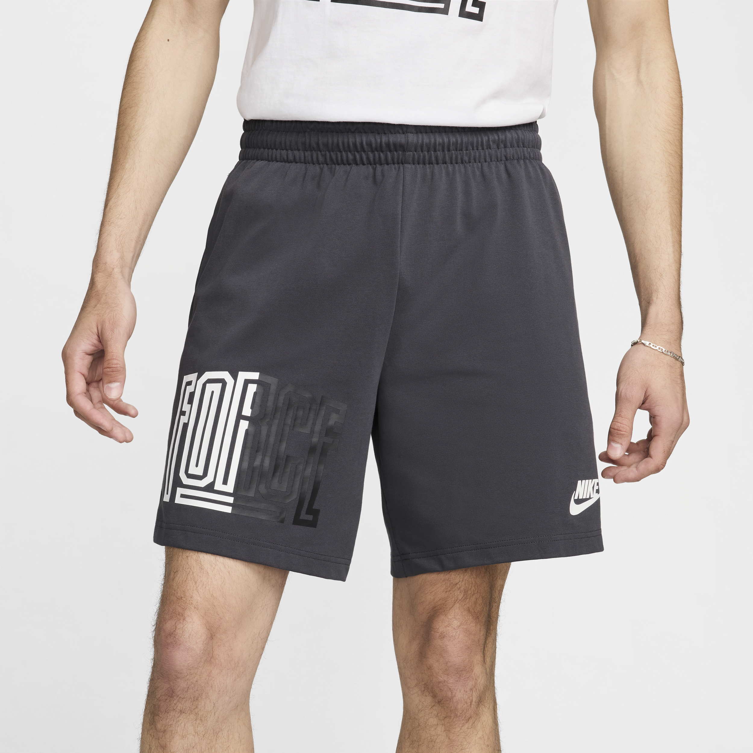 Nike Starting 5 Dri-FIT basketbalshorts voor heren (21 cm) Grijs