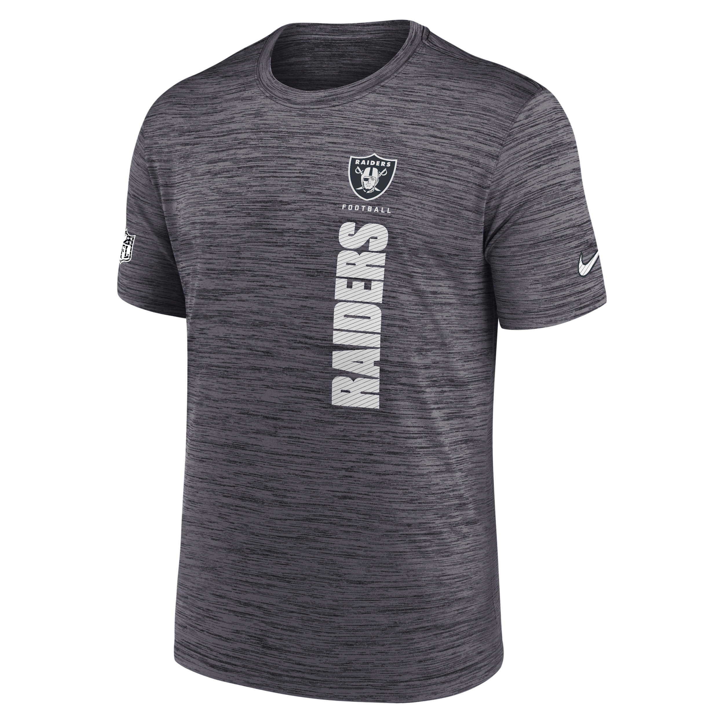T-shirt Nike Dri-FIT NFL Las Vegas Raiders Sideline Velocity pour homme - Noir