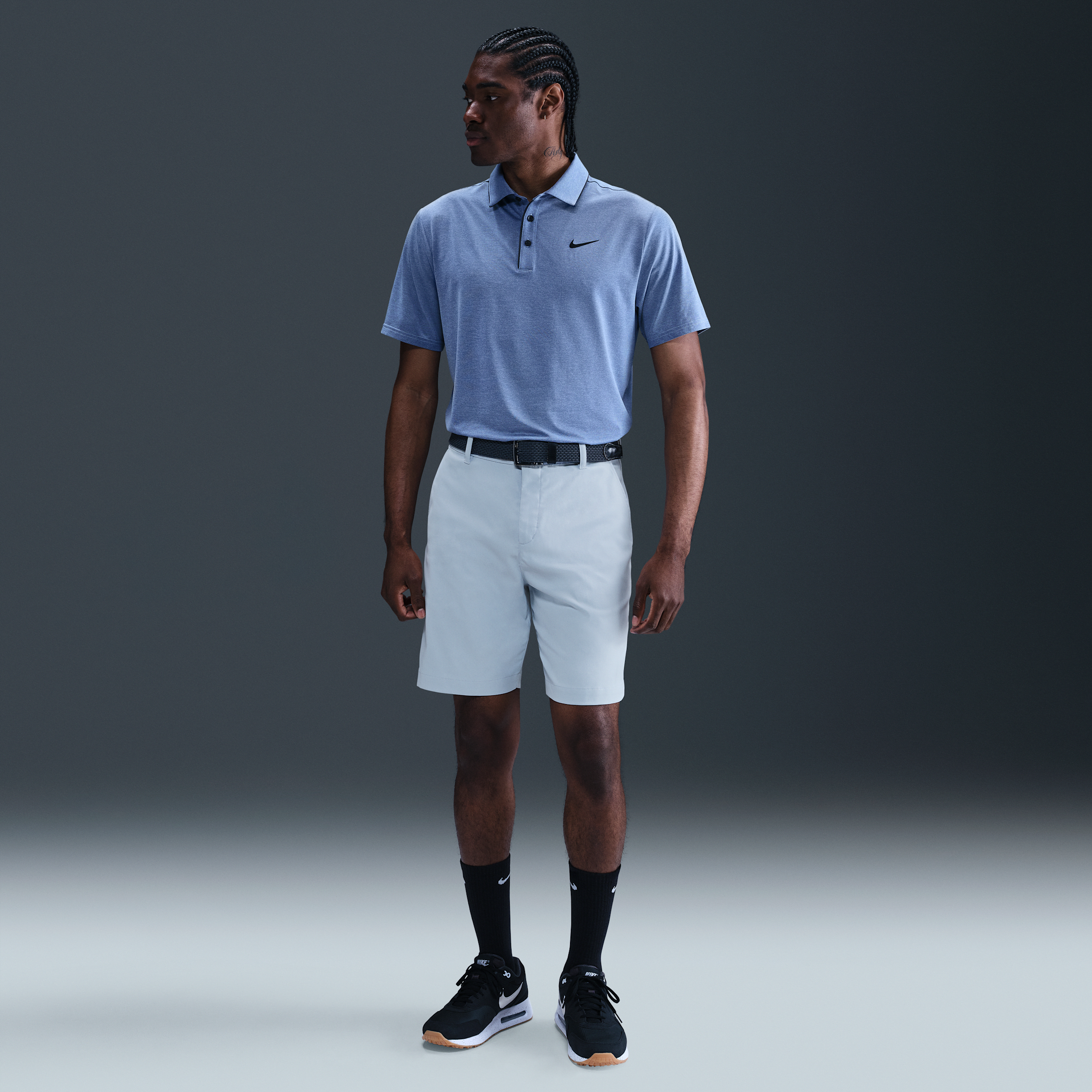 Thumbnail - Nike Tour Chino-Golfshorts für Herren (ca. 20,5 cm) - Blau