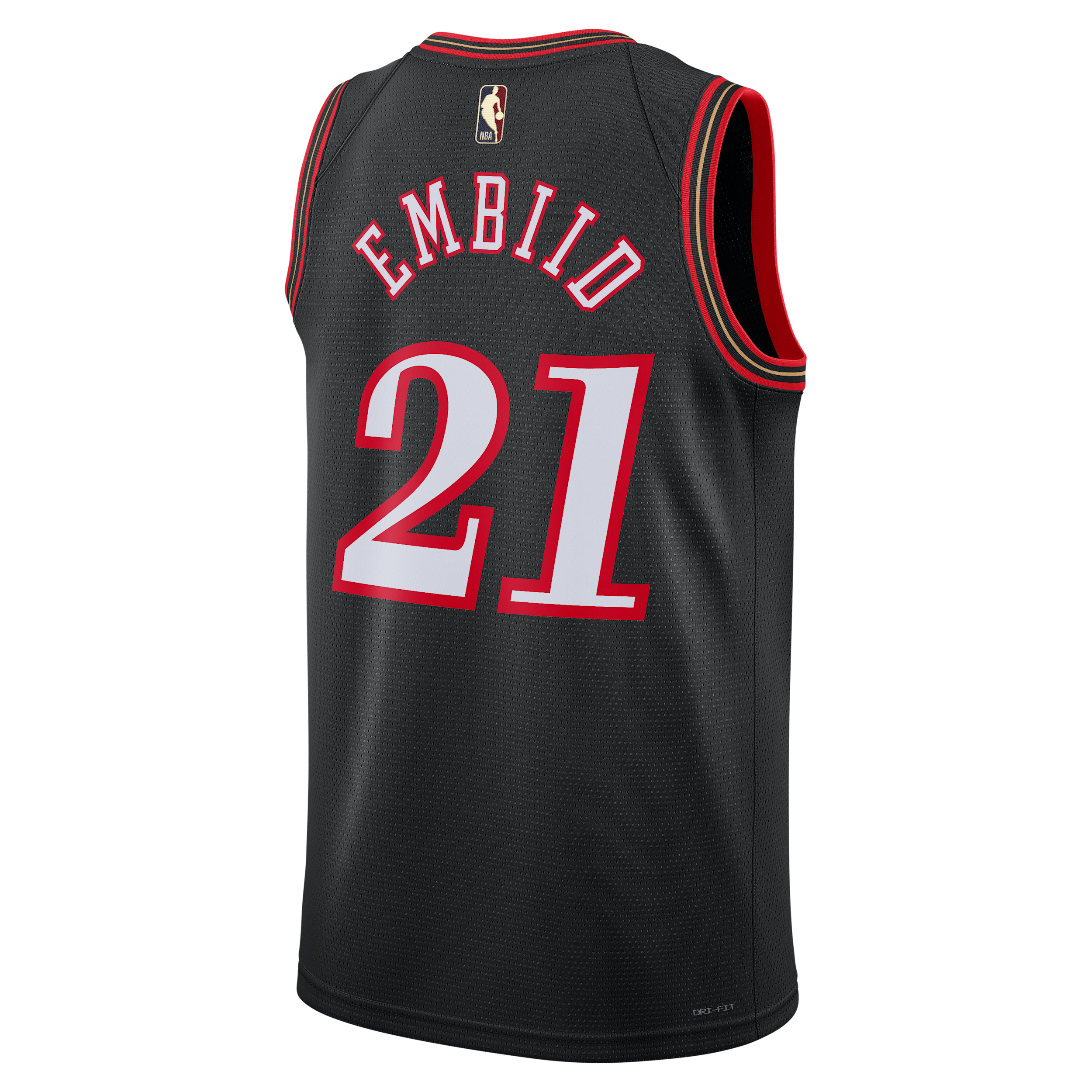 Thumbnail - Philadelphia 76ers 2025/26 Hardwood Classics Nike Dri-FIT NBA Swingman Trikot (Herren) - Schwarz