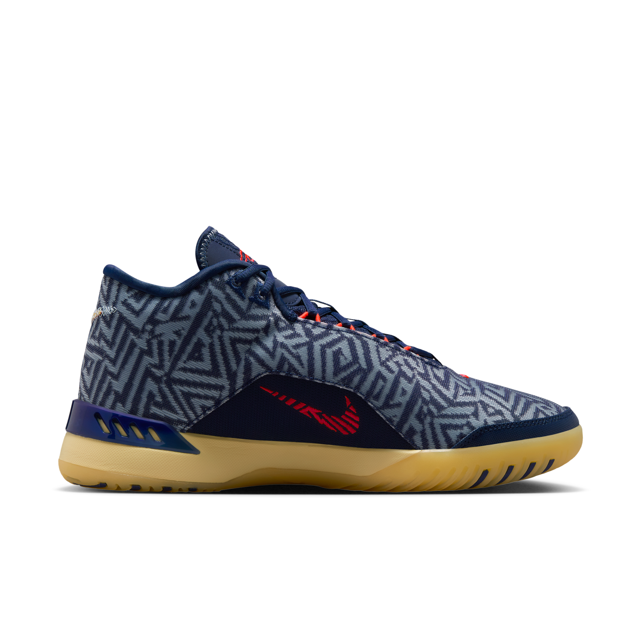 Nike LeBron NXXT Genisus Midnight Navy Soft Yellow Bright Crimson Light Armory Blue - HF0712-401