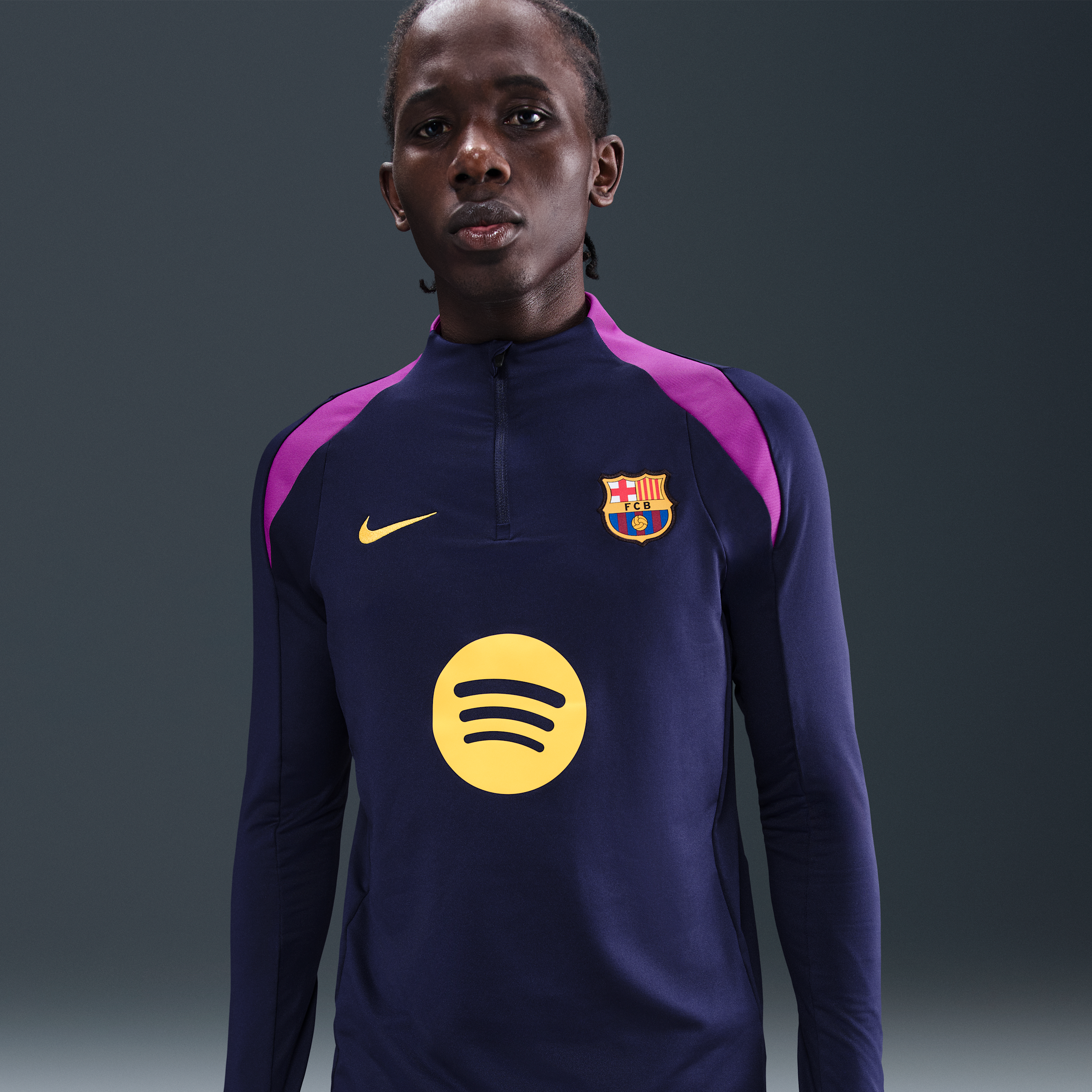 Nike FC Barcelona Strike  Dri-FIT voetbaltrainingstop voor heren - Paars