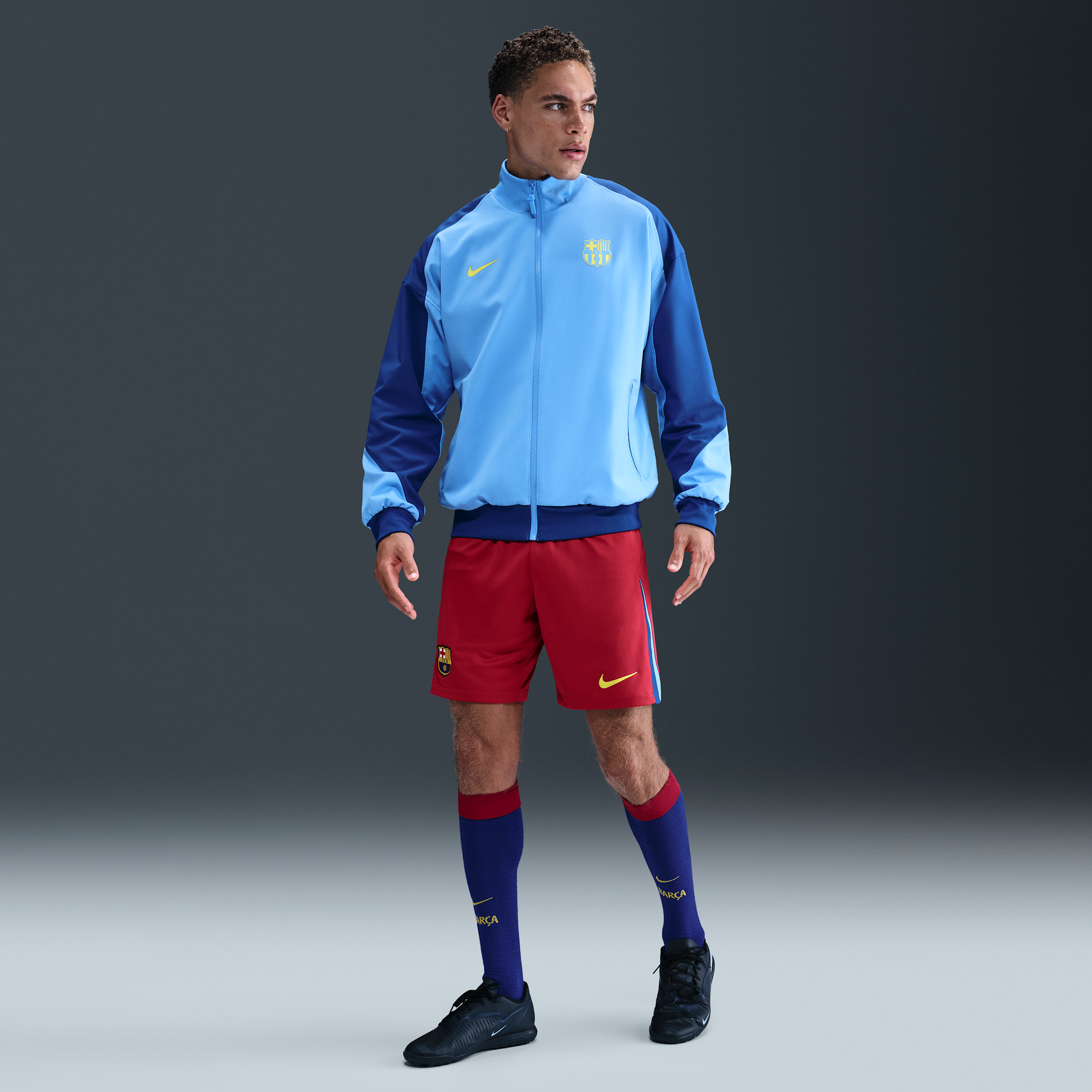 Nike FC Barcelona 2025/26 Stadium Fourth  Dri-FIT replicavoetbalshort voor heren - Rood