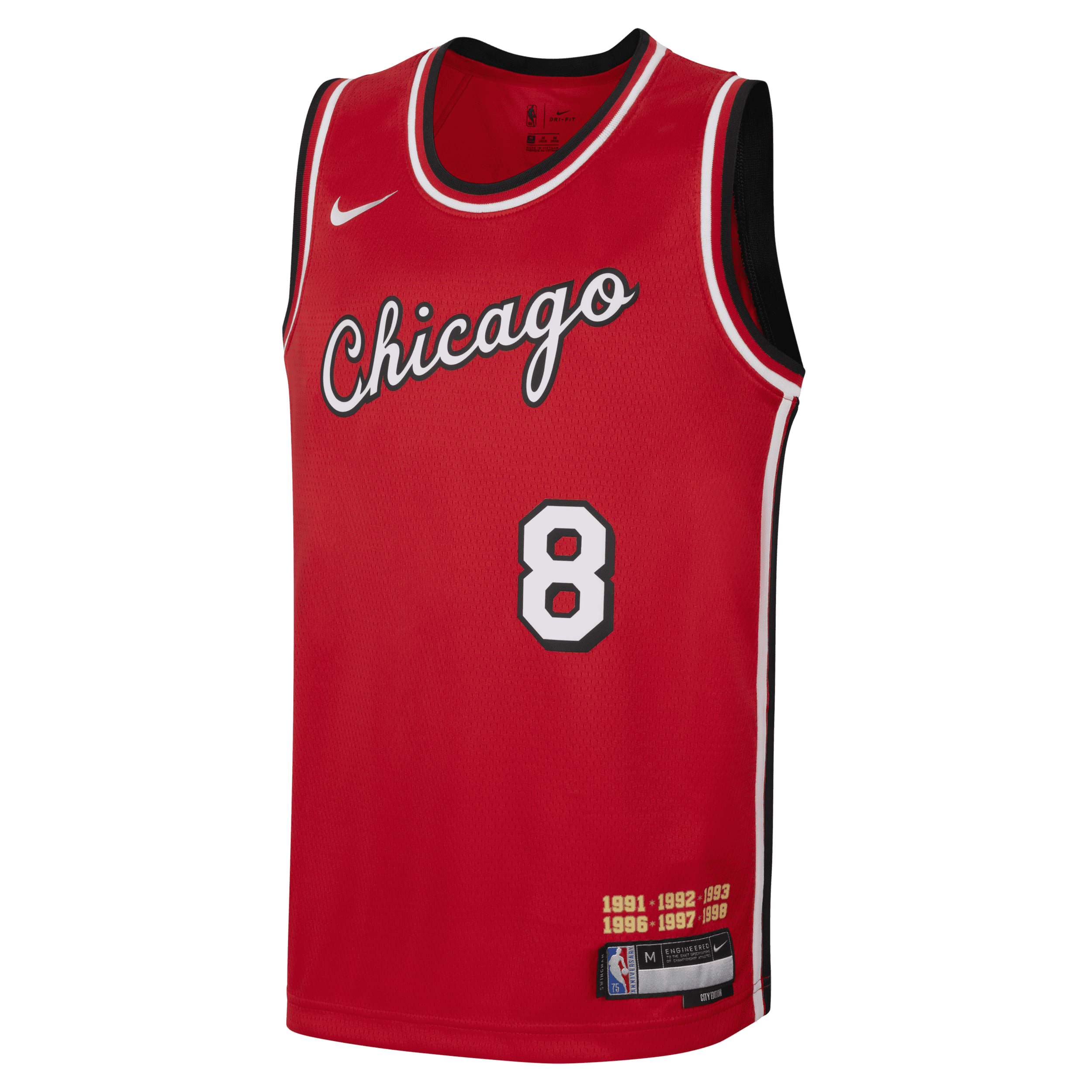 Maillot Nike Dri-FIT NBA Swingman Chicago Bulls pour ado - Rouge
