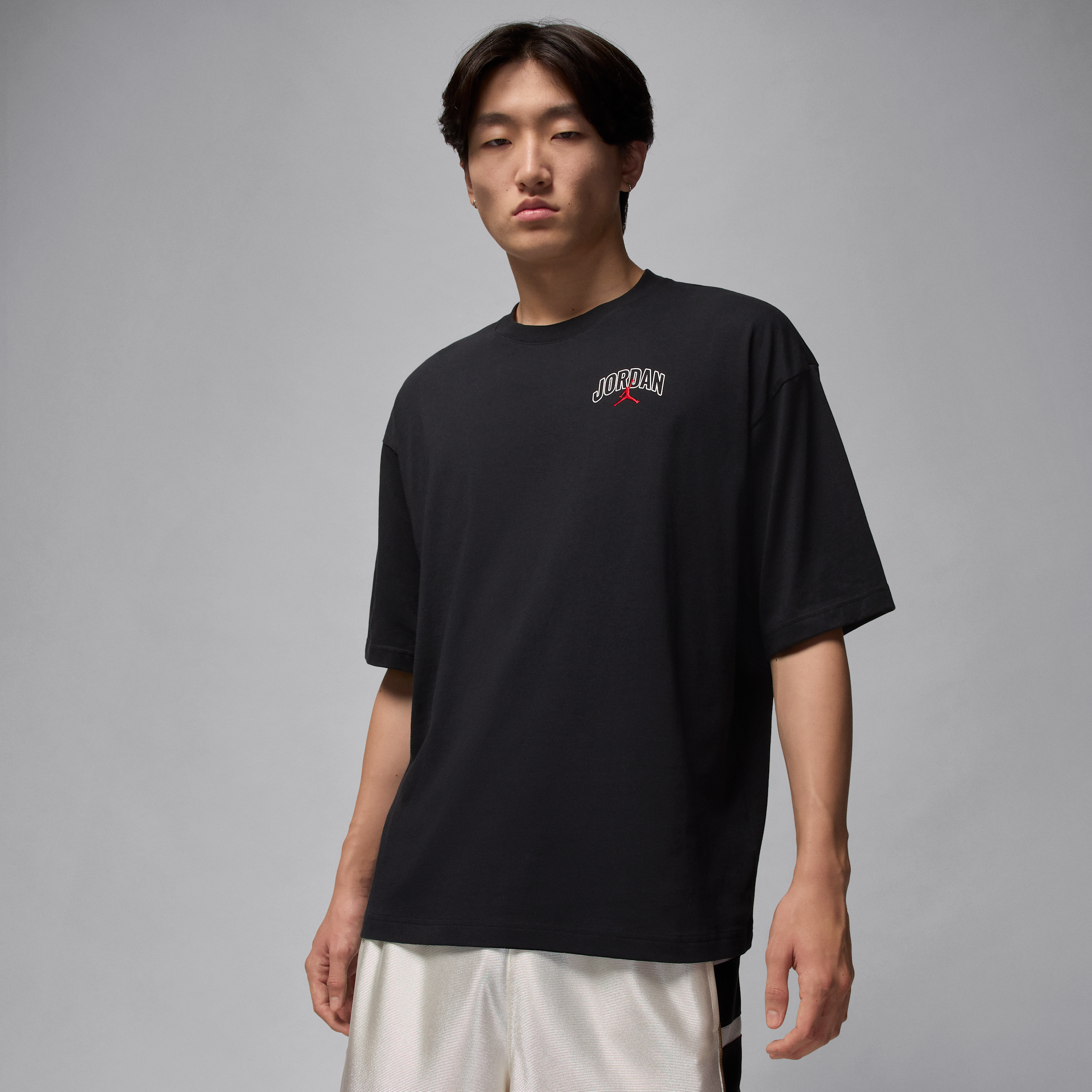 Thumbnail - Jordan Brooklyn Oversize-Kurzarm-T-Shirt (Herren) - Schwarz