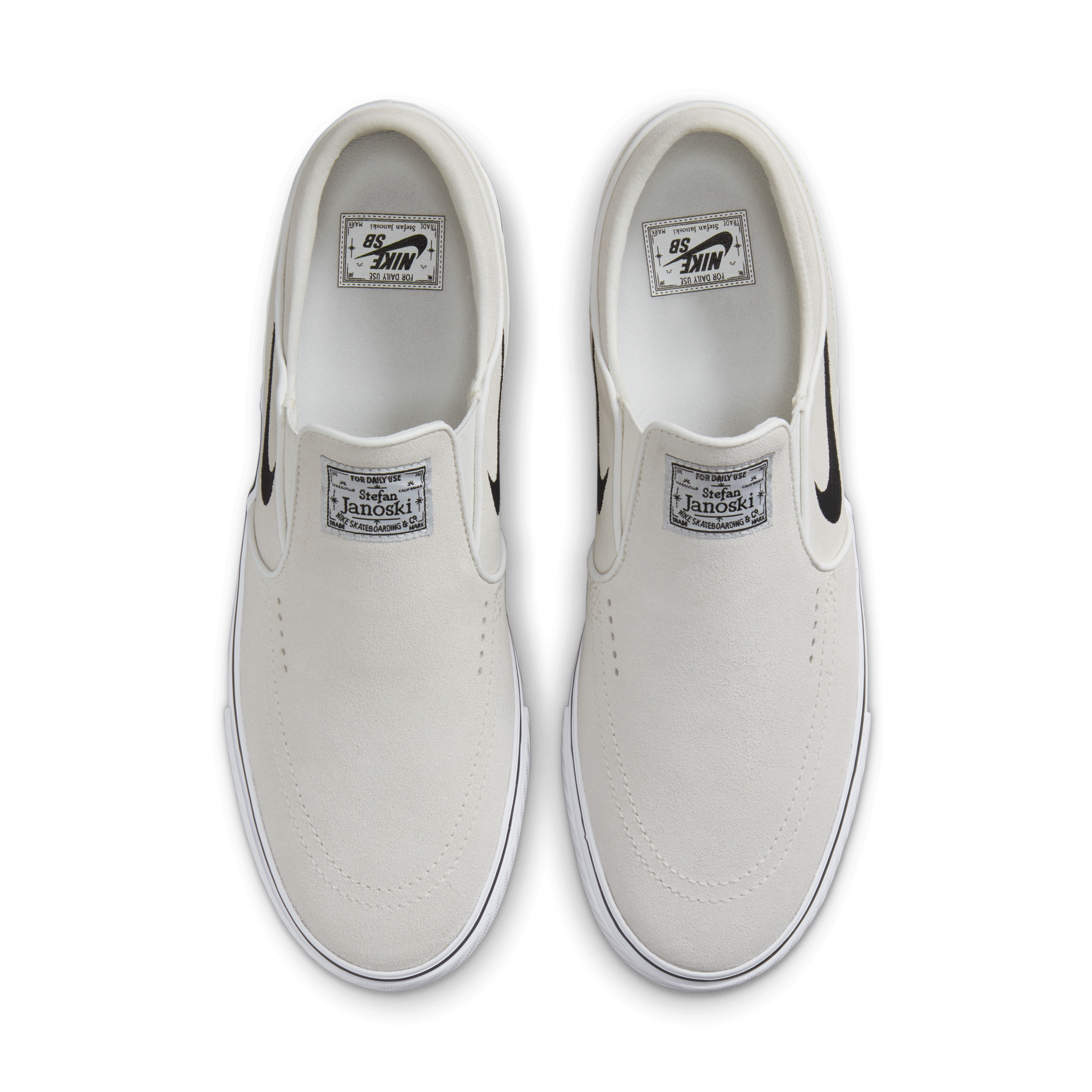 Chaussure de skate Nike SB Janoski+ Slip - Blanc