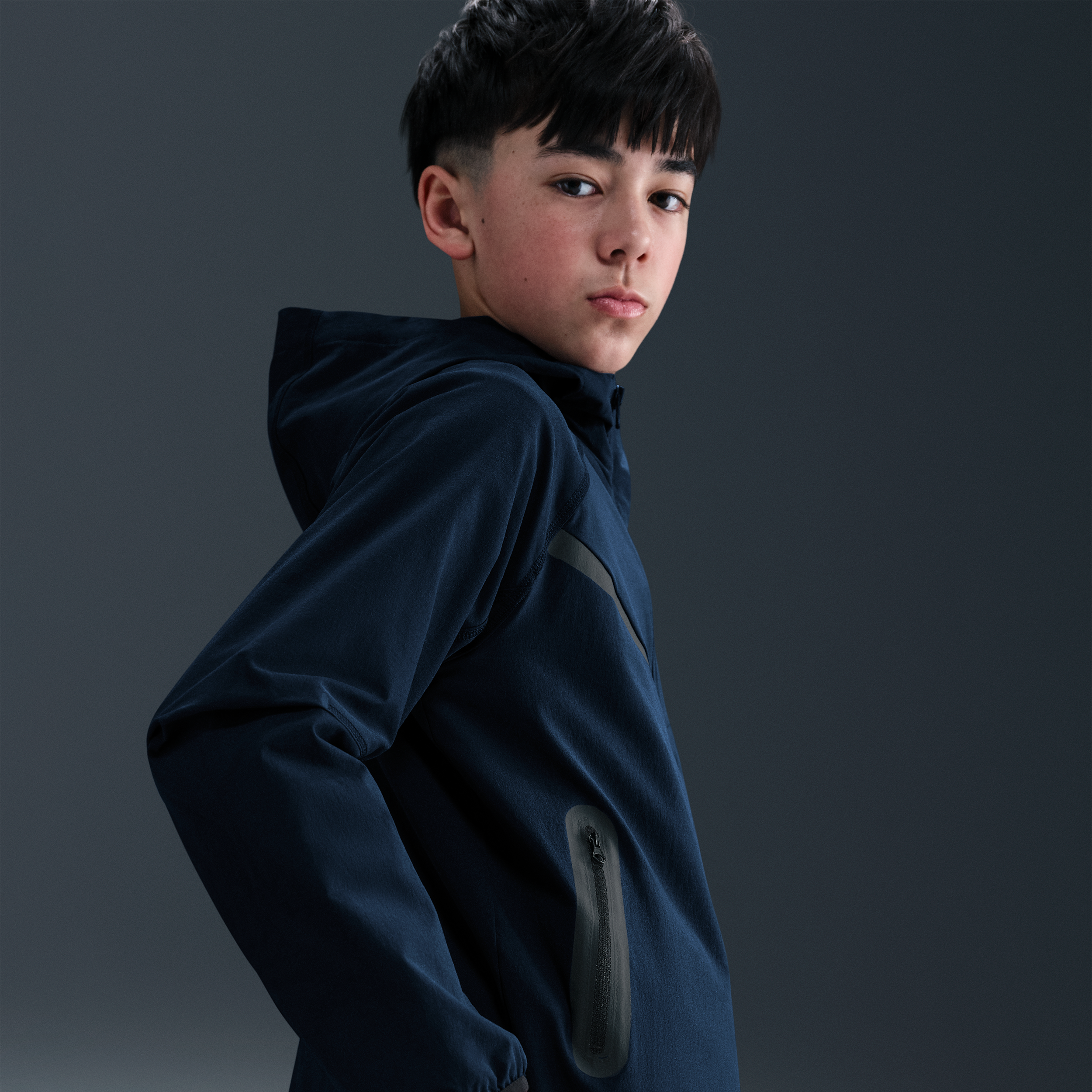 Thumbnail - Nike Tech Webjacke (ältere Kinder, Jungen) - Blau