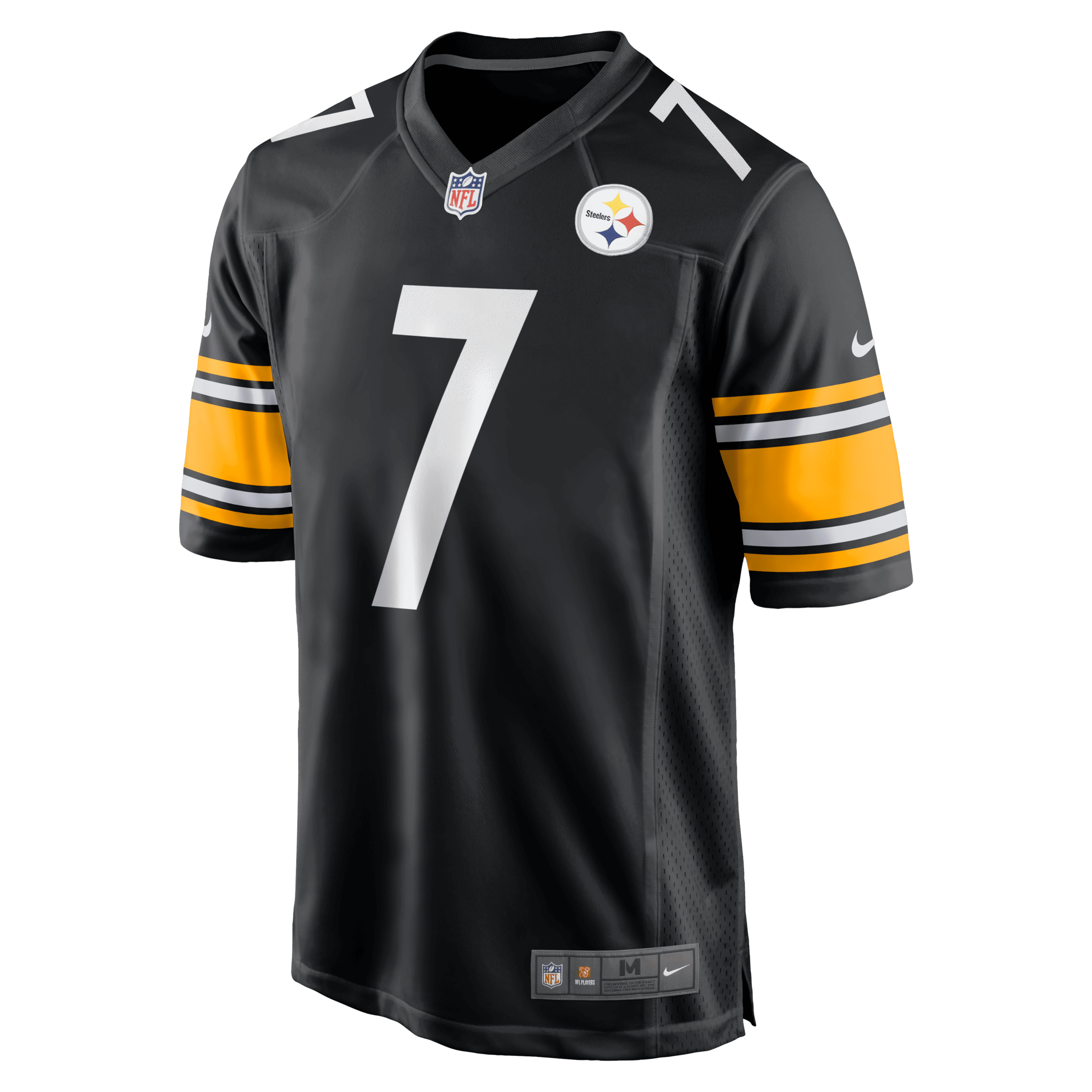 Ανδρική φανέλα αμερικανικού ποδοσφαίρου NFL Pittsburgh Steelers (Ben Roethlisberger) - Μαύρο
