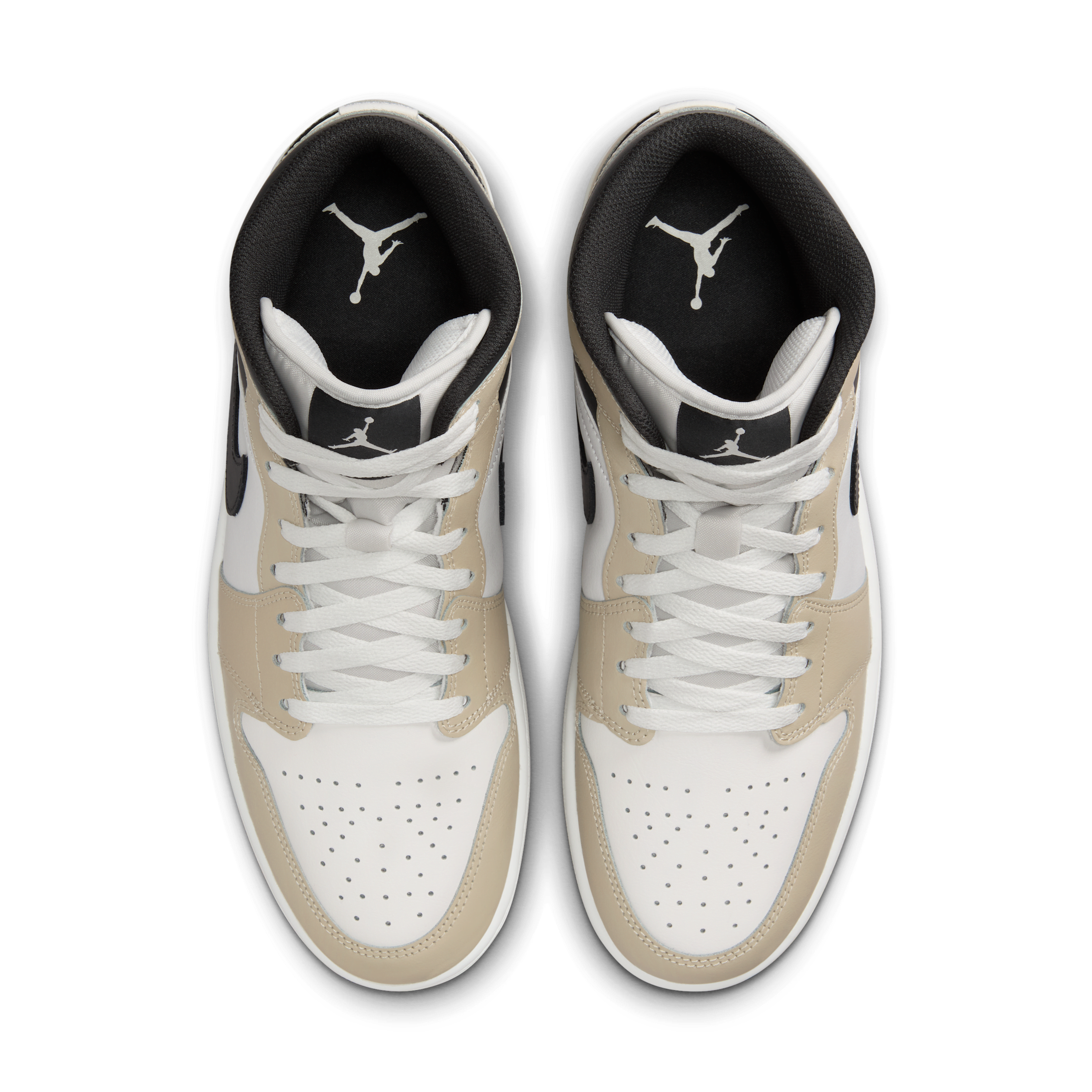 Chaussure Air Jordan 1 Mid pour Homme - Blanc