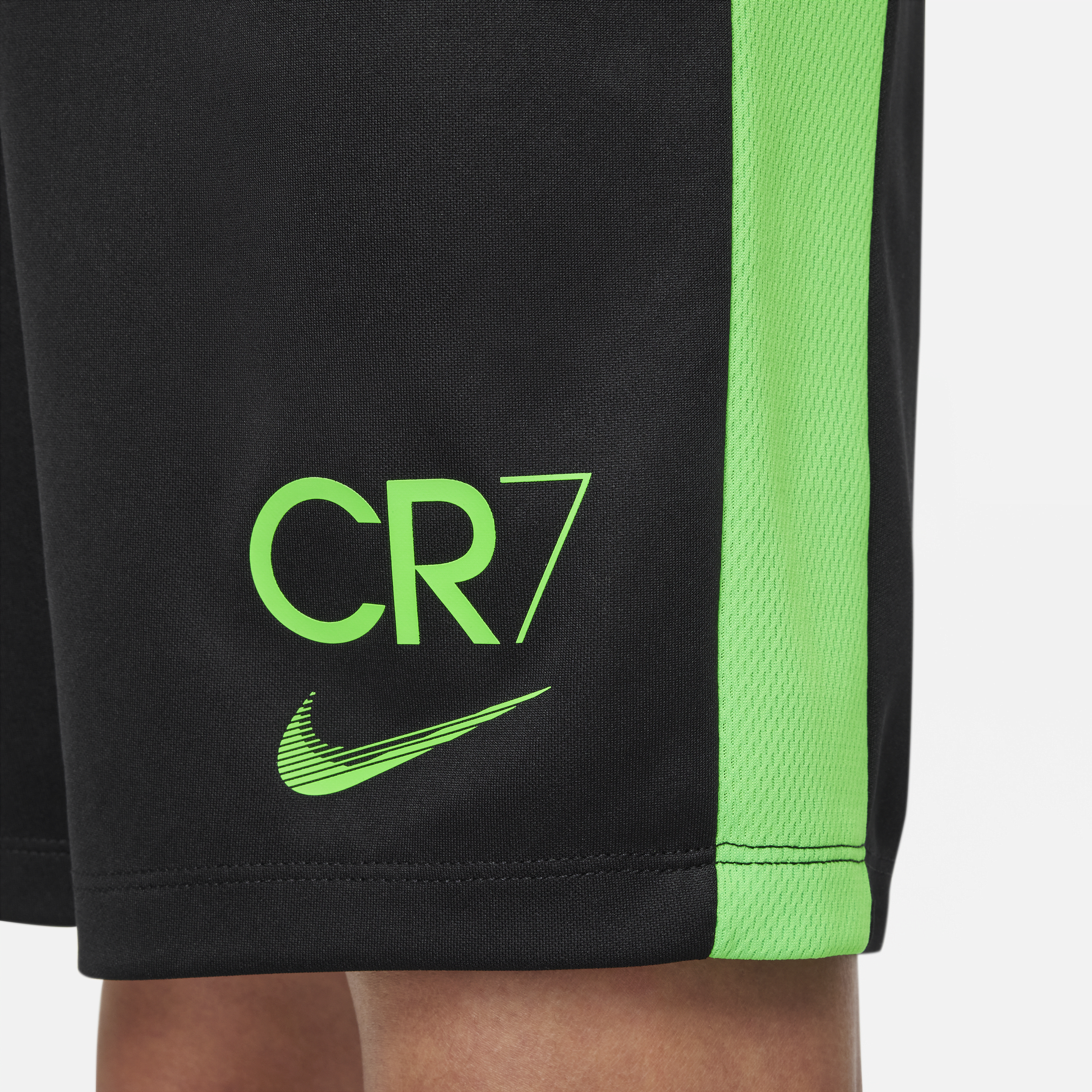 Nike CR7 Academy23 voetbalshorts met Dri-FIT voor kids Zwart