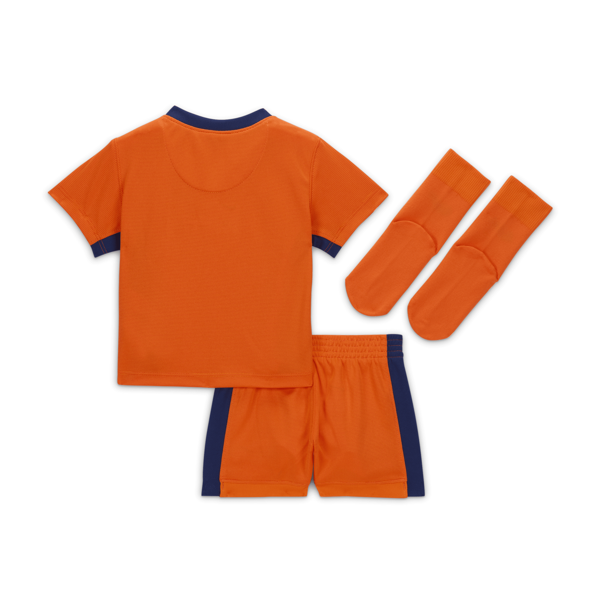 Nike Nederland 2024 Stadium Thuis driedelig replica voetbaltenue voor baby's peuters Oranje
