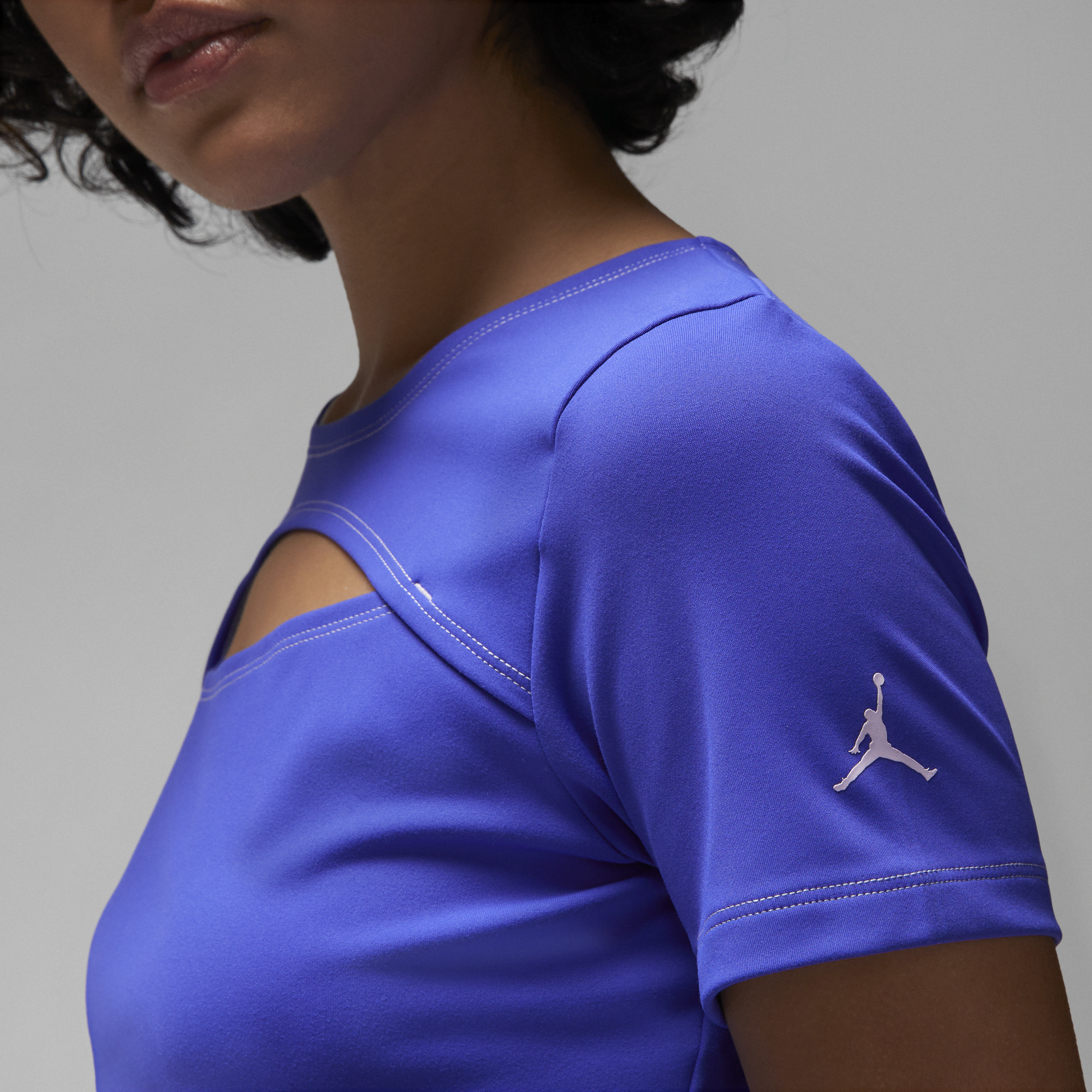 Haut avec découpe Jordan Sport pour femme - Bleu