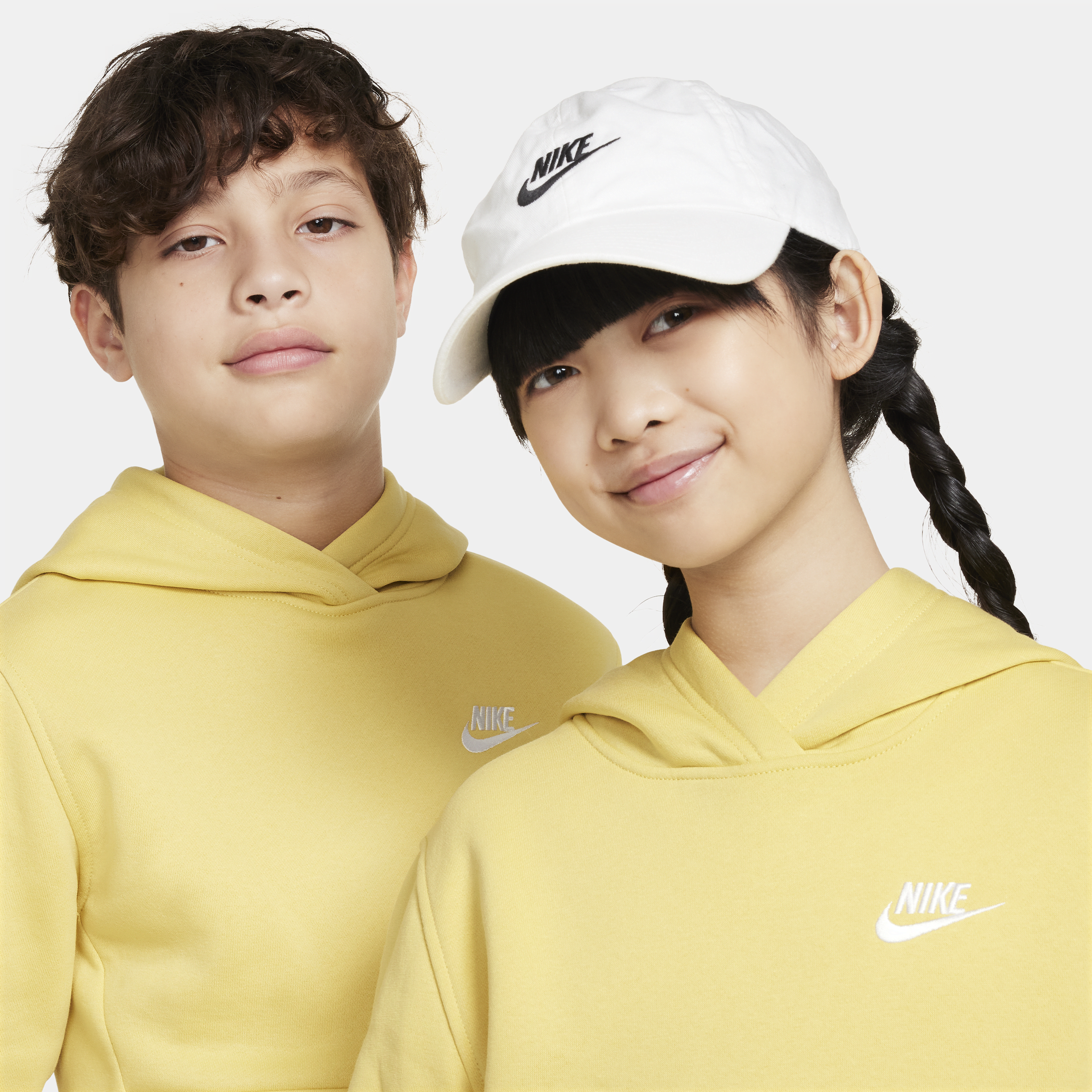 Nike Sportswear Club Fleece Hoodie voor kids Geel