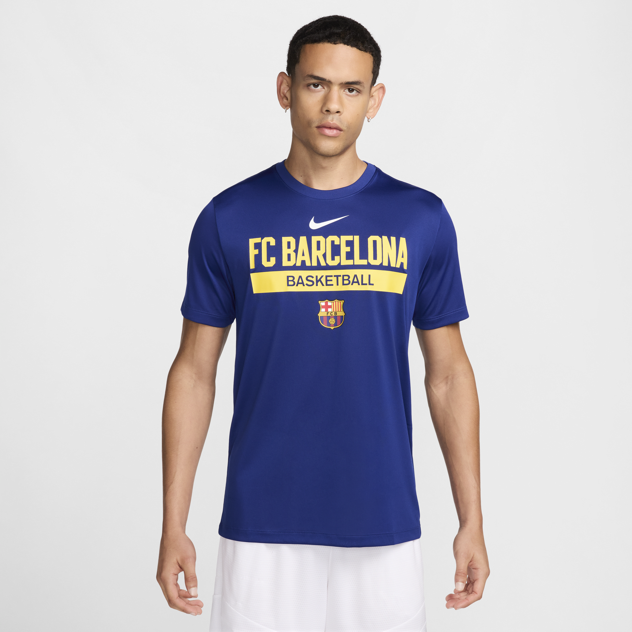 „FC Barcelona Practice Nike Dri-FIT Herren Basketball-T-Shirt in Blau – Offizi