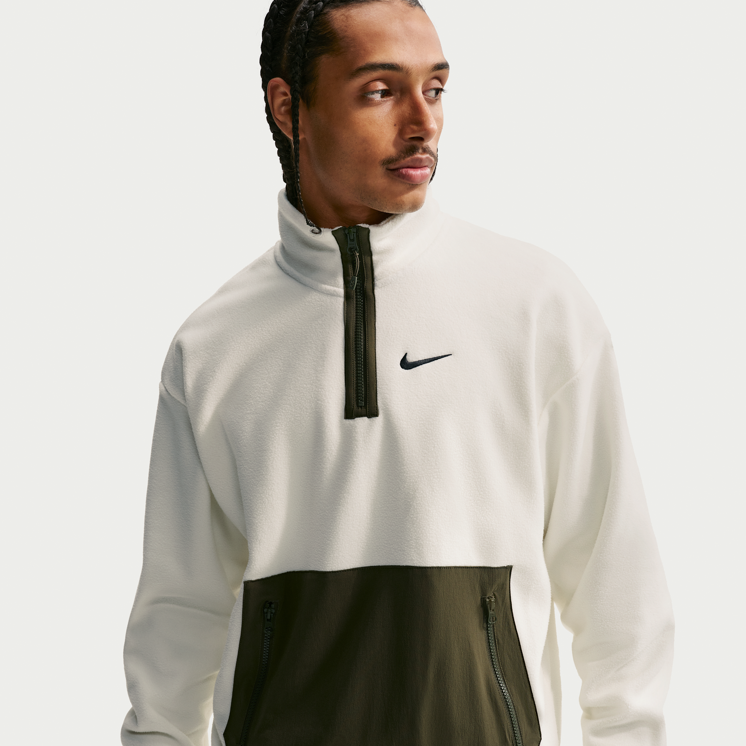 Thumbnail - Nike Polar-Fleece-Oberteil (Herren) - Weiß