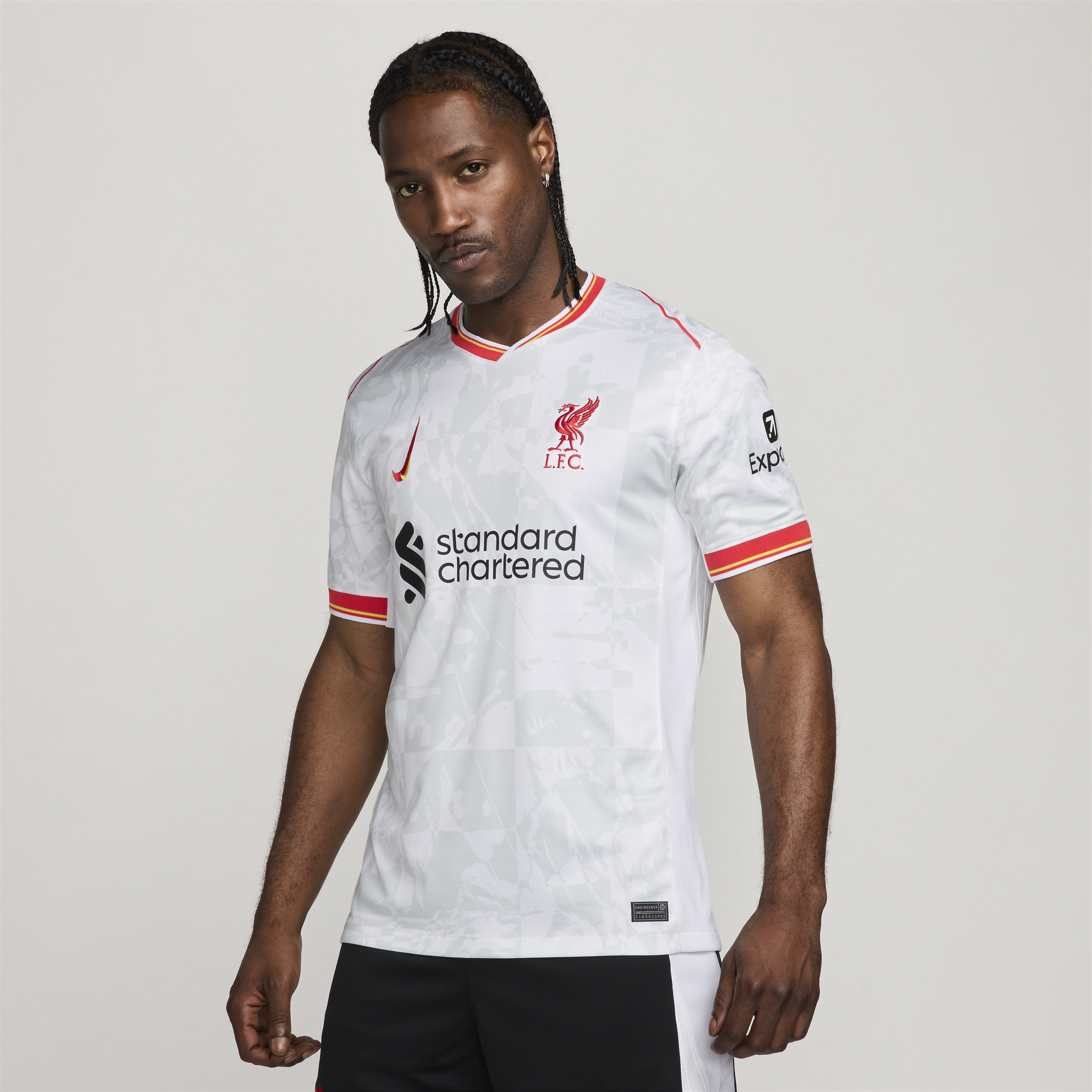 Nike Liverpool FC 2024 25 Stadium Derde Dri-FIT replicavoetbalshirt voor heren Wit