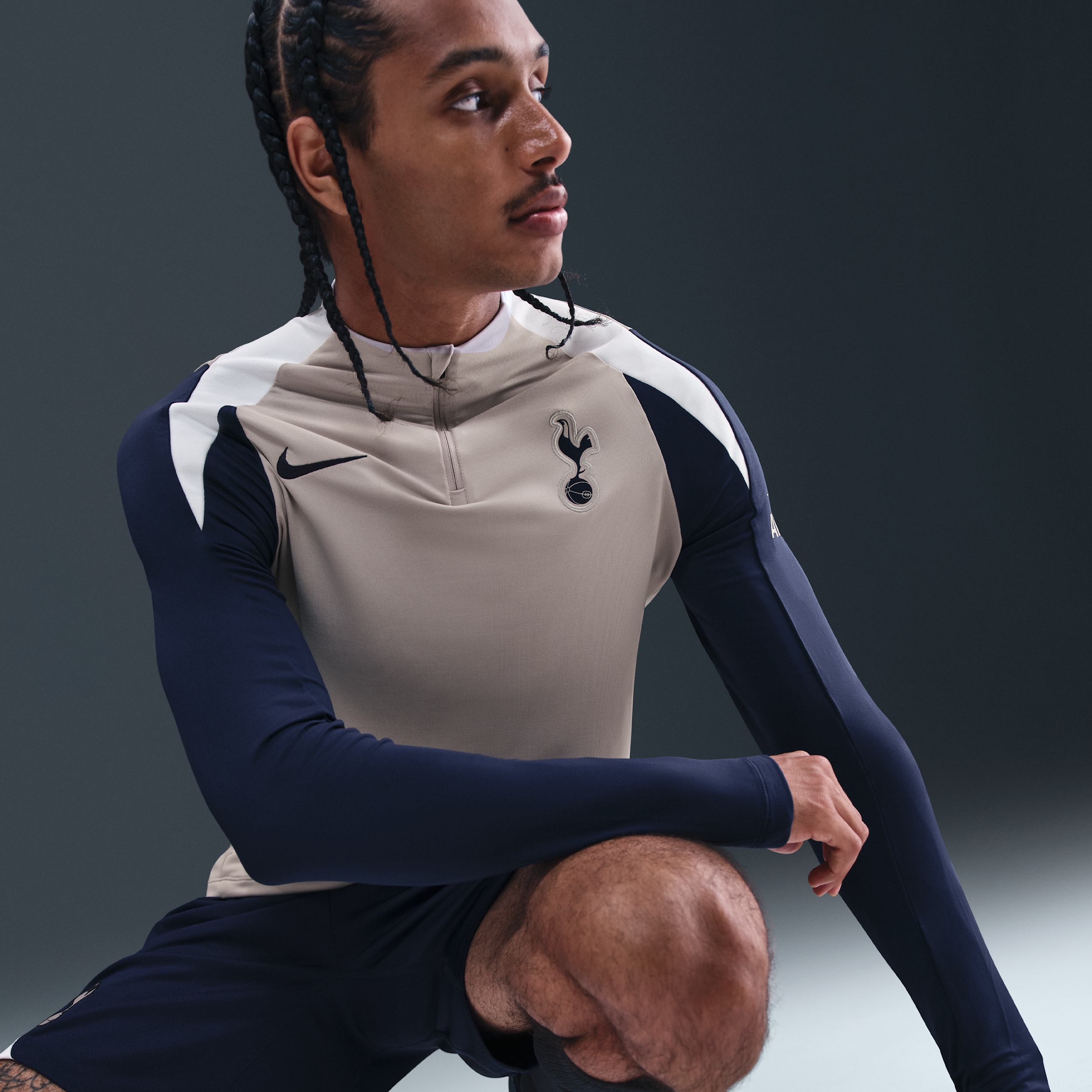 Thumbnail - Tottenham Hotspur Strike Nike Dri-FIT Fußball-Drill-Oberteil für Herren - Grau