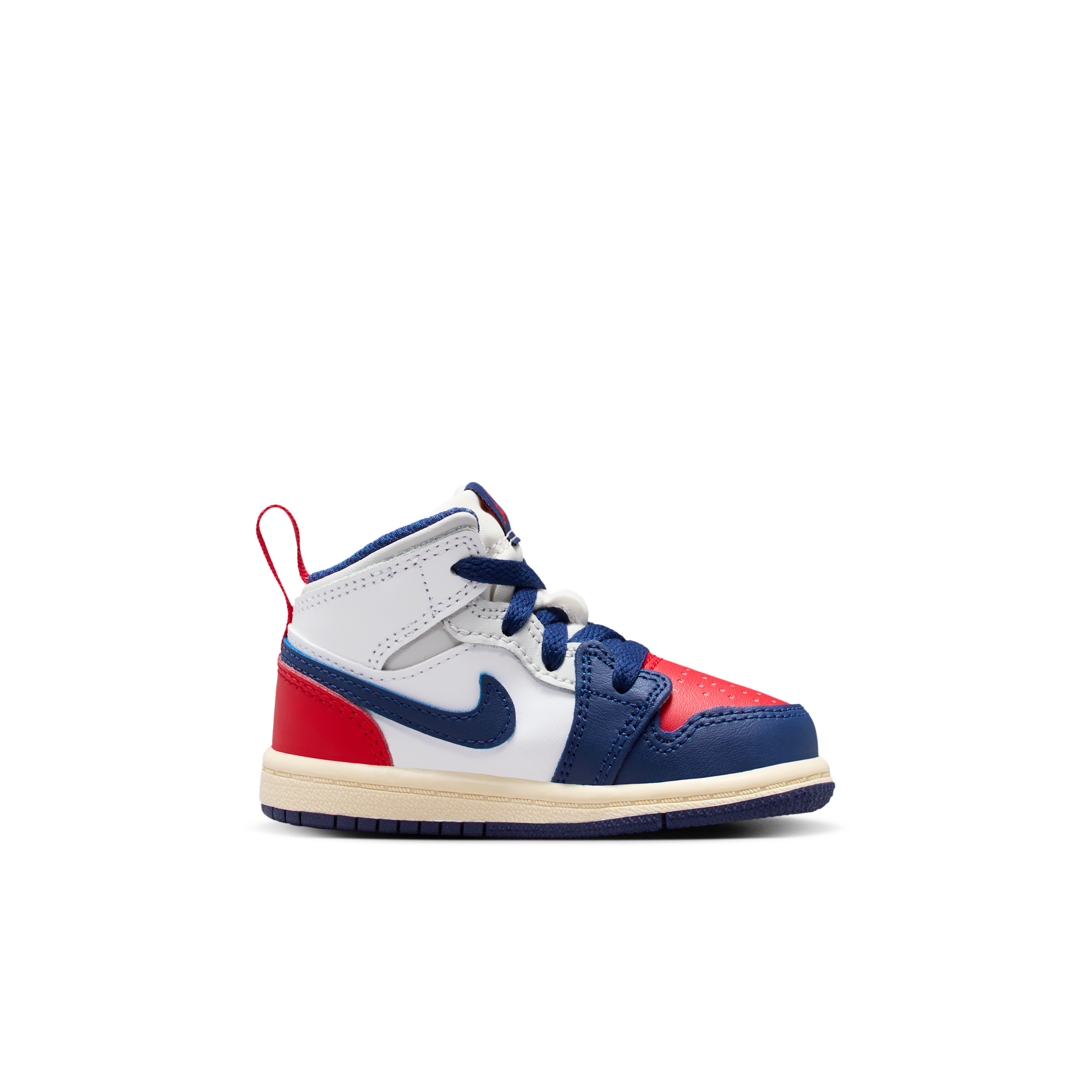 Thumbnail - Jordan 1 Mid Schuh für Babys und Kleinkinder - Weiß