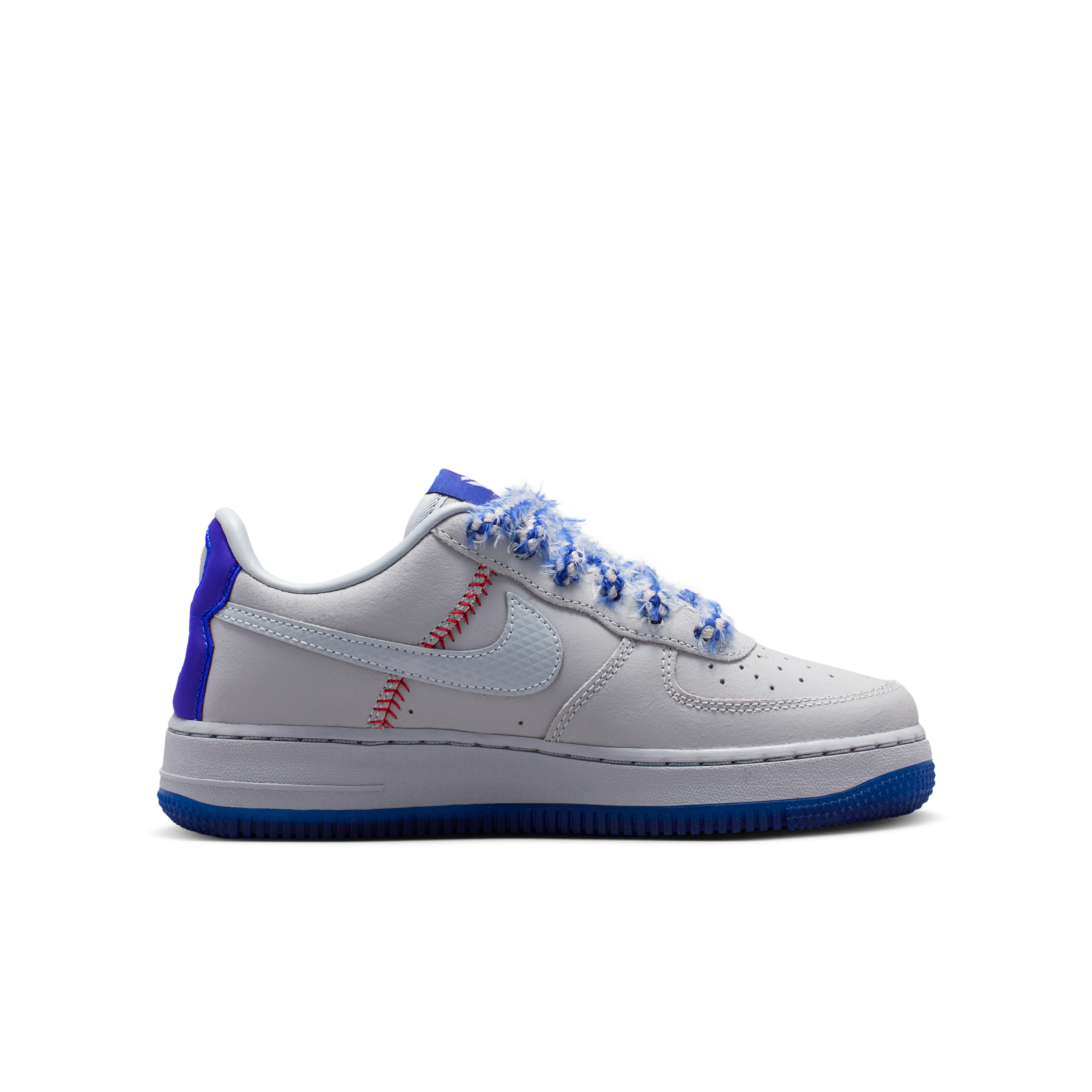Kobe Bryant x Nike Air Force 1 Low Protro GS 'Dodgers' | Grey | Kid's Size 5.5 - IW2222-001