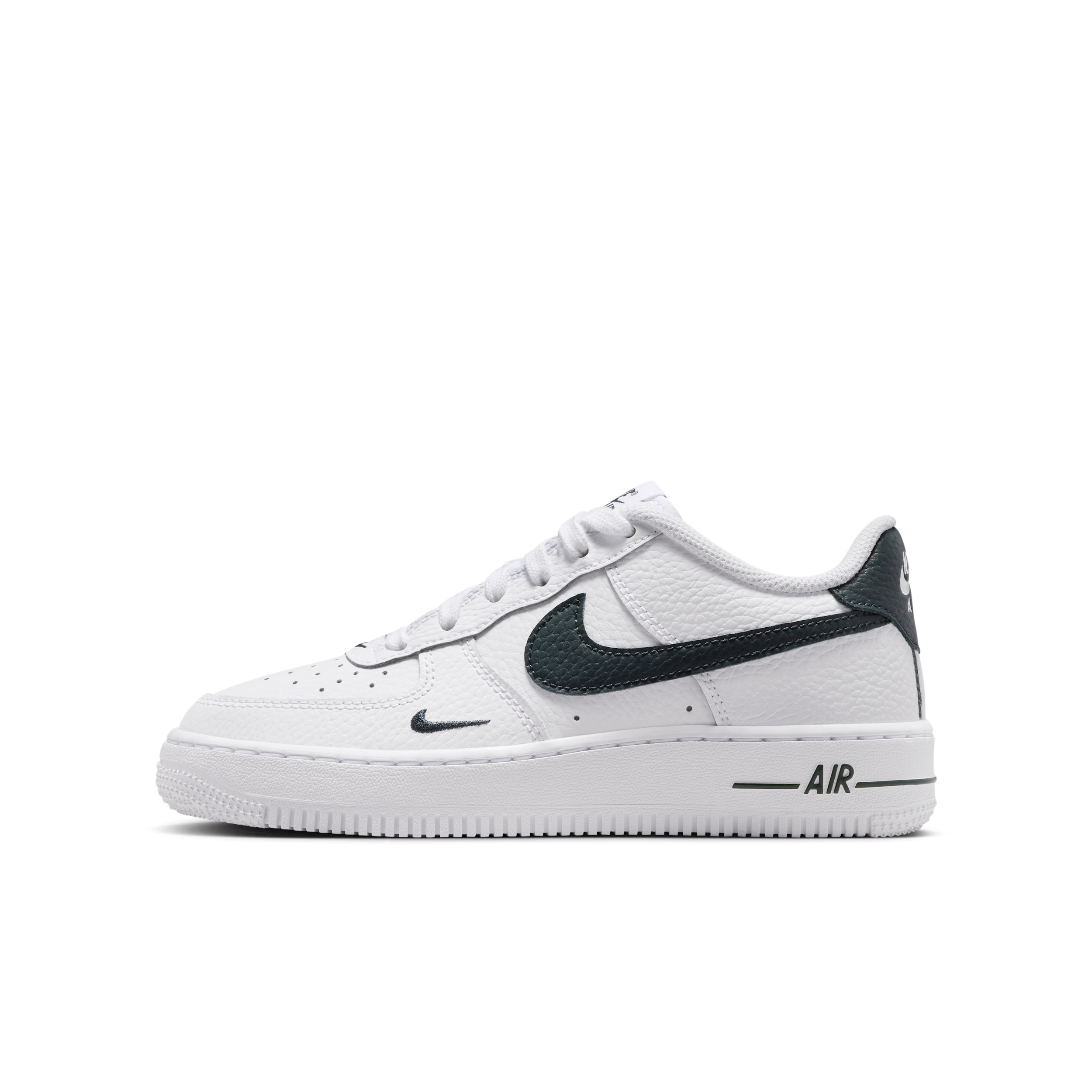white and black junior air force 1