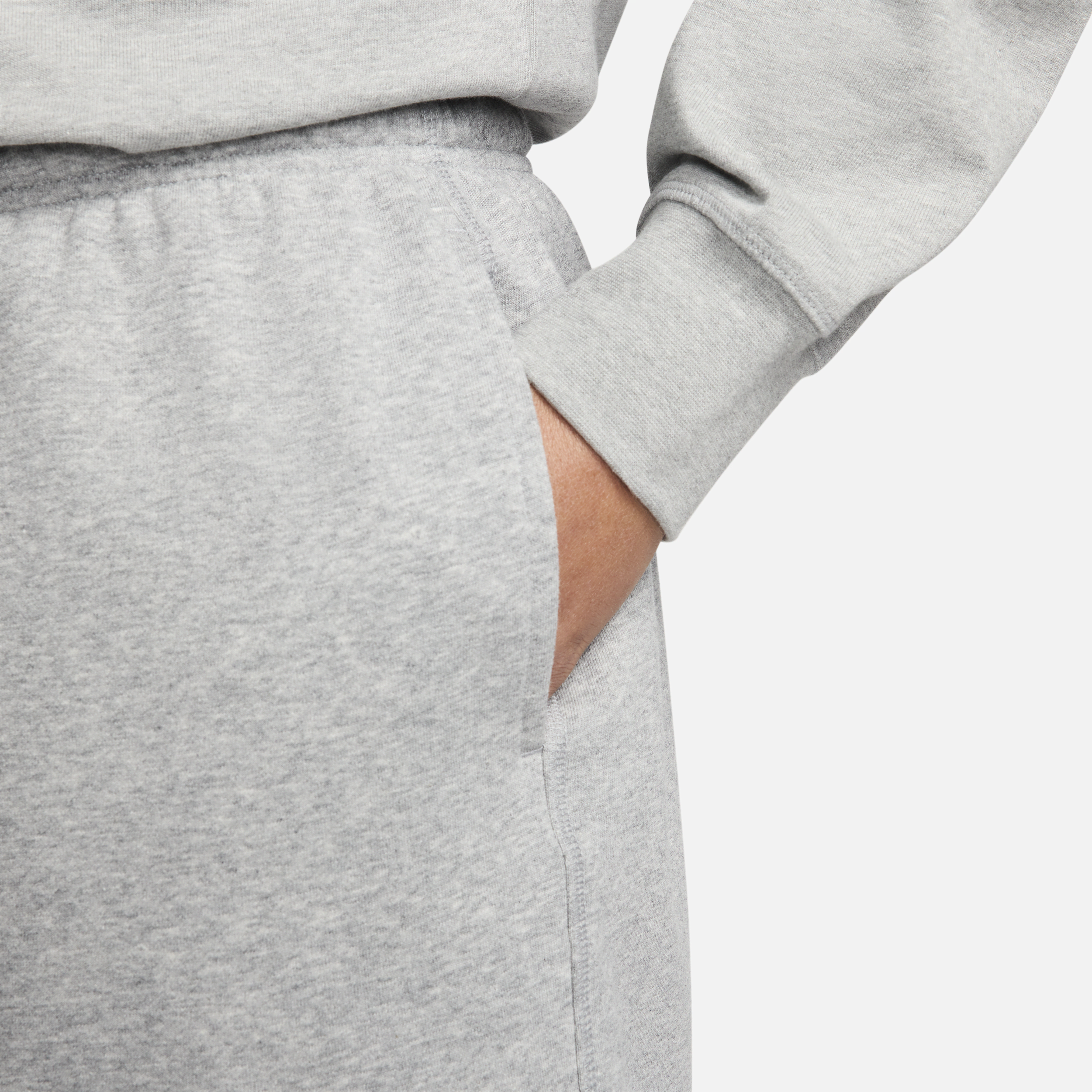 Short en molleton Flow Nike Club pour homme - Gris