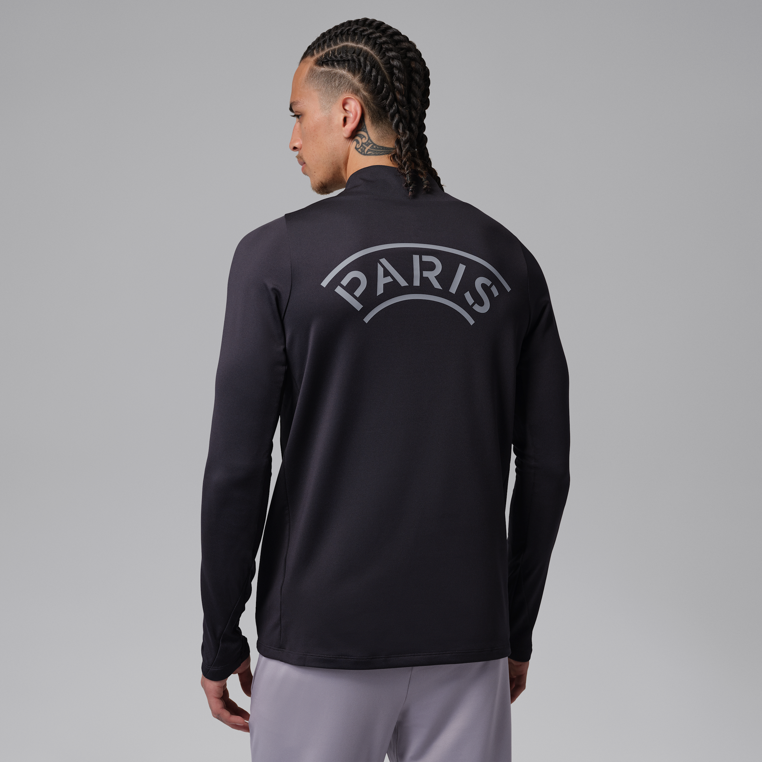 Thumbnail - Paris Saint-Germain Strike Fourth Jordan Dri-FIT-Fußball-Drill-Oberteil für Herren - Schwarz
