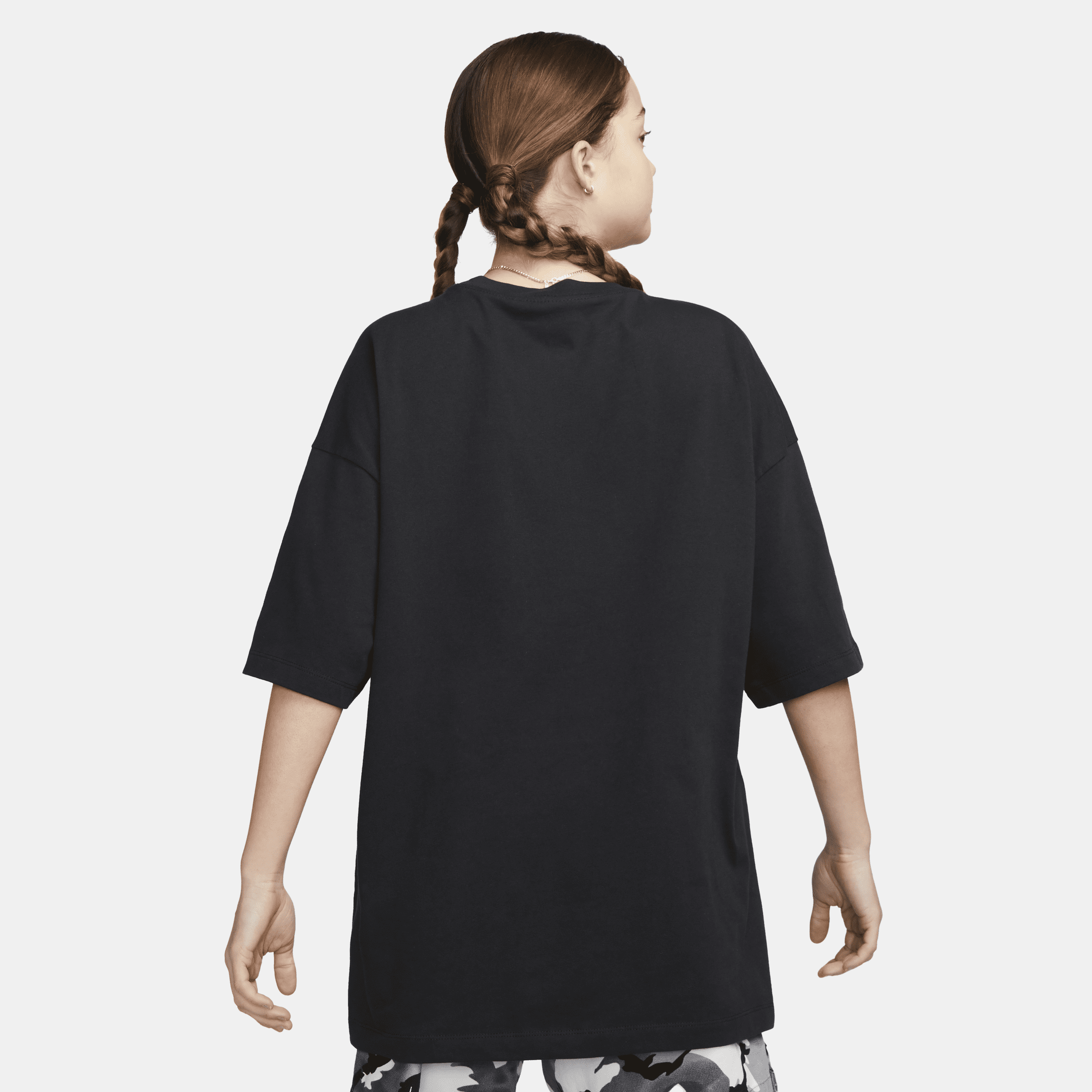 Nike Sportswear Essential oversized T-shirt voor dames Zwart