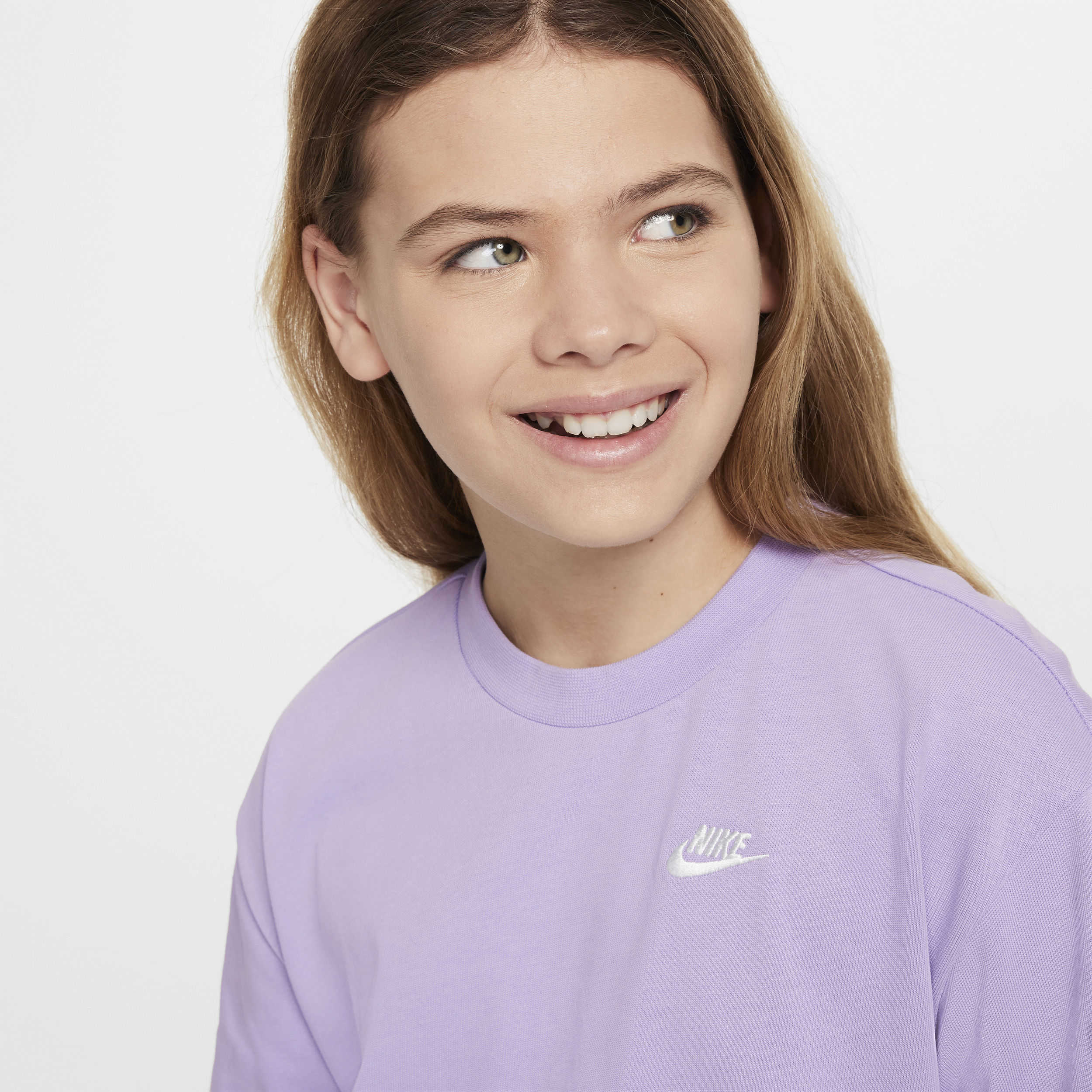 Nike Sportswear T-shirtjurk voor meisjes Paars